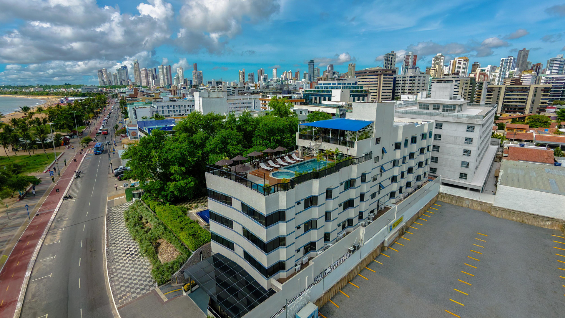 Vista Exterior Atlântico Praia Hotel