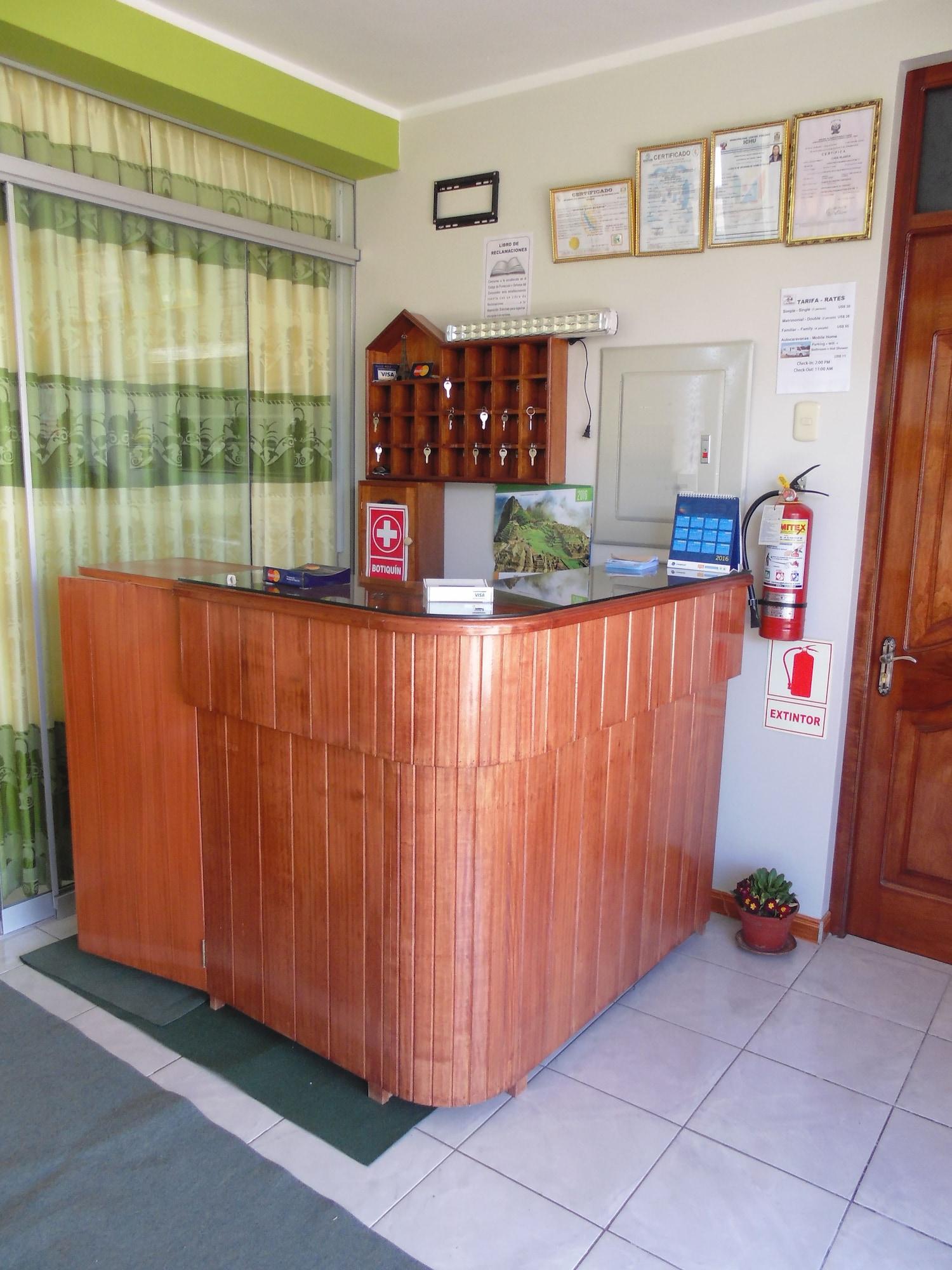 Vista Lobby Hostal Campestre Casa Blanca