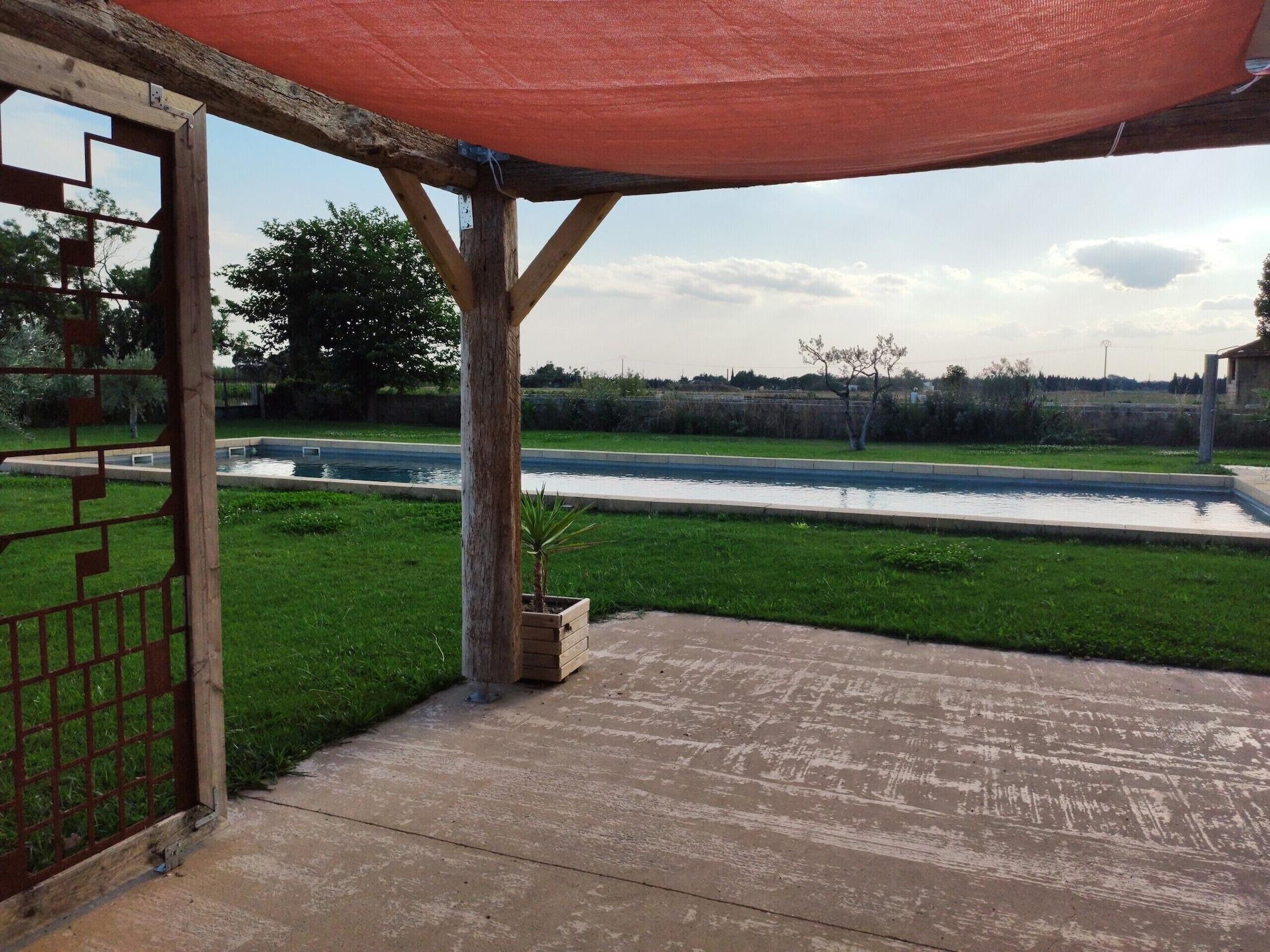 Vista Piscina Manoir du Marquis de Montcalm