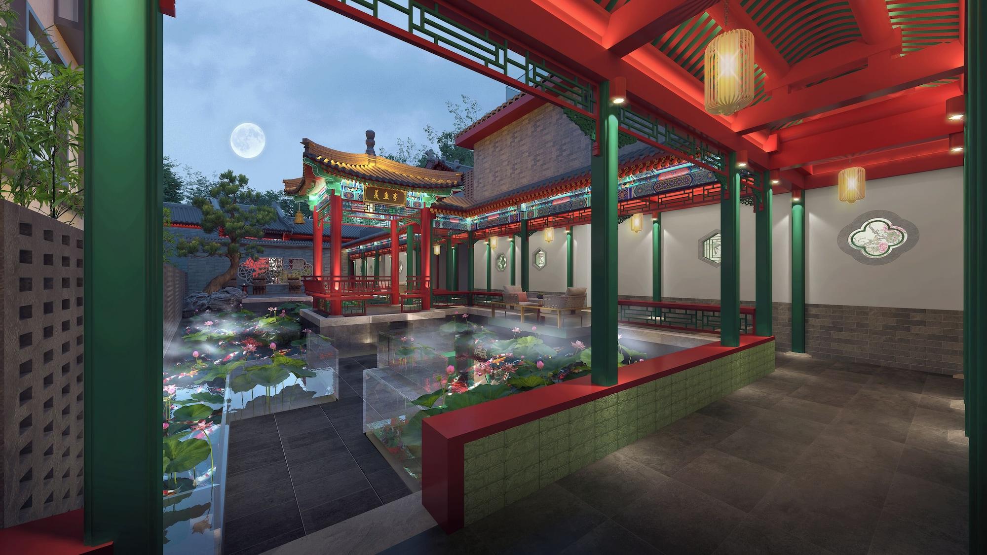 Vista Piscina Happy Dragon Imperial Garden Courtyard