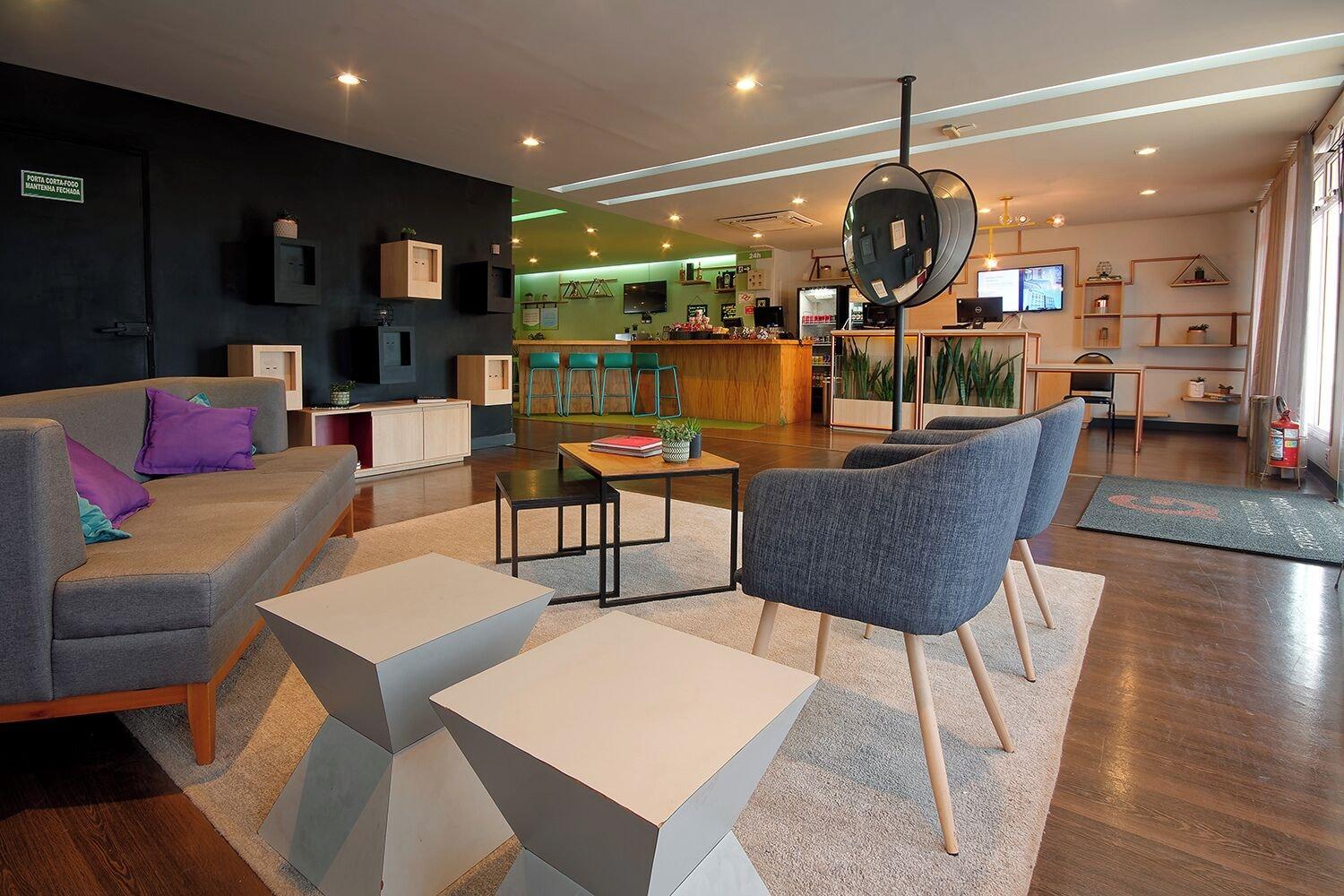 Vista Lobby Golden Tower Express Araraquara by Fênix Hotéis