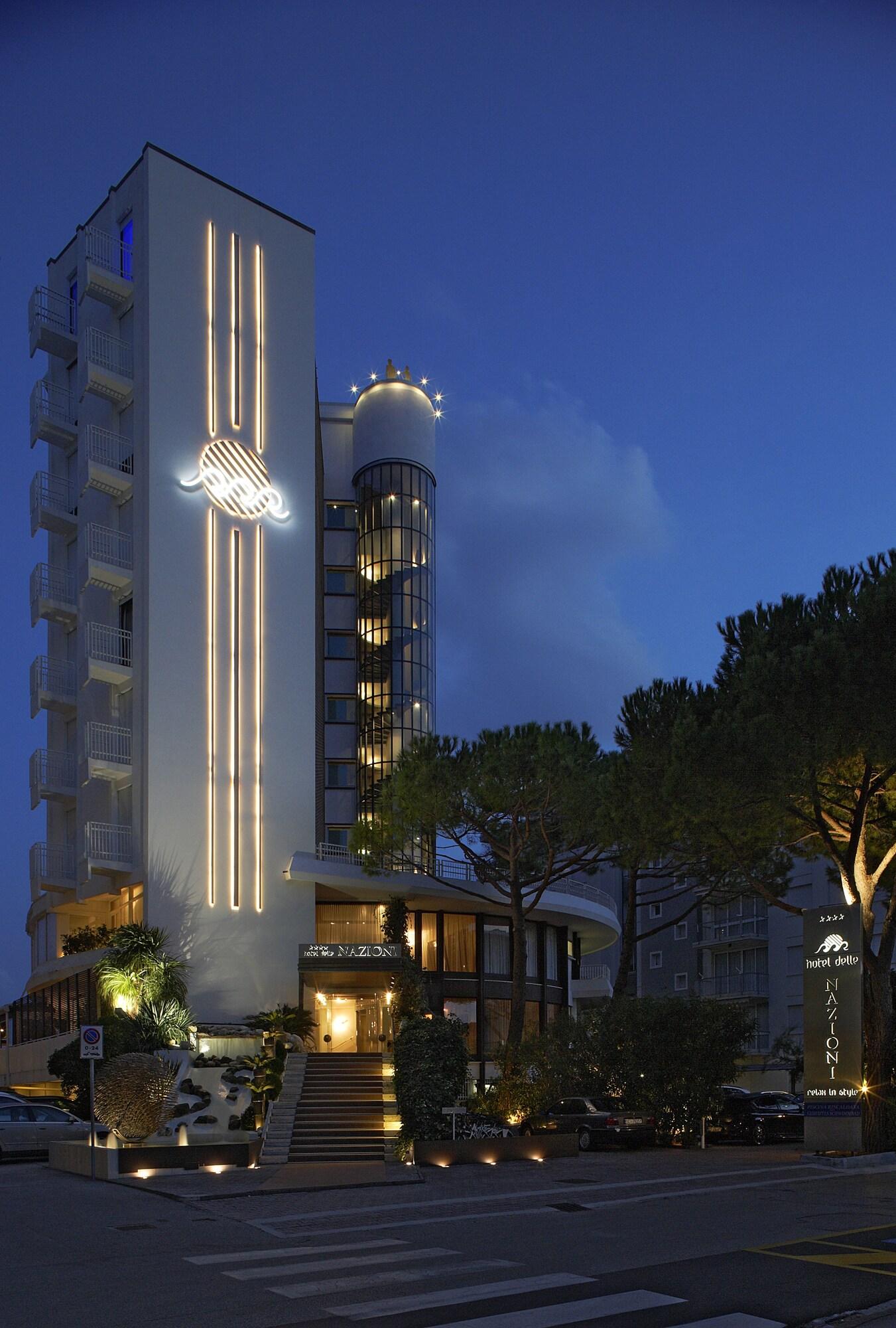 Vista da fachada Hotel delle Nazioni