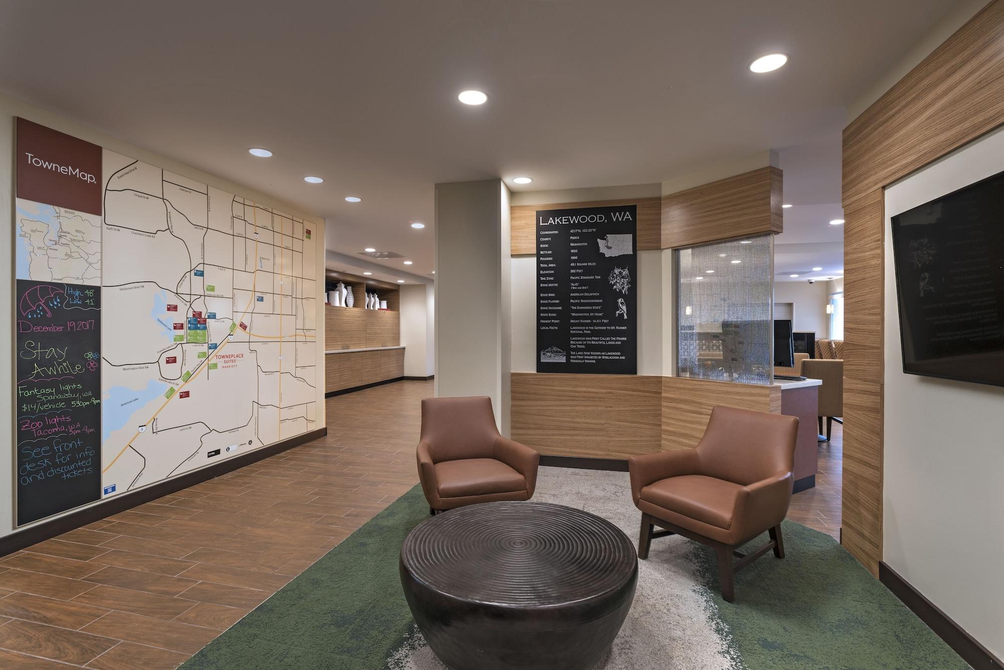 Vista Lobby TownePlace Suites by Marriott Tacoma Lakewood