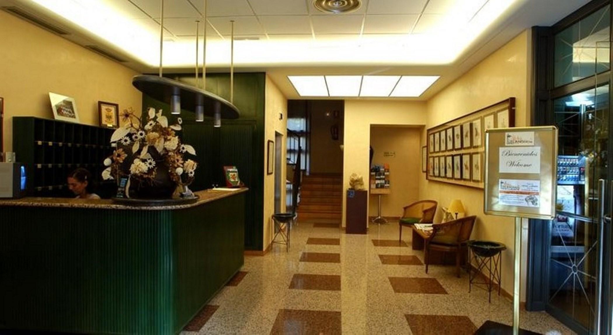Vista Lobby Hospedium Hotel Los Lanceros