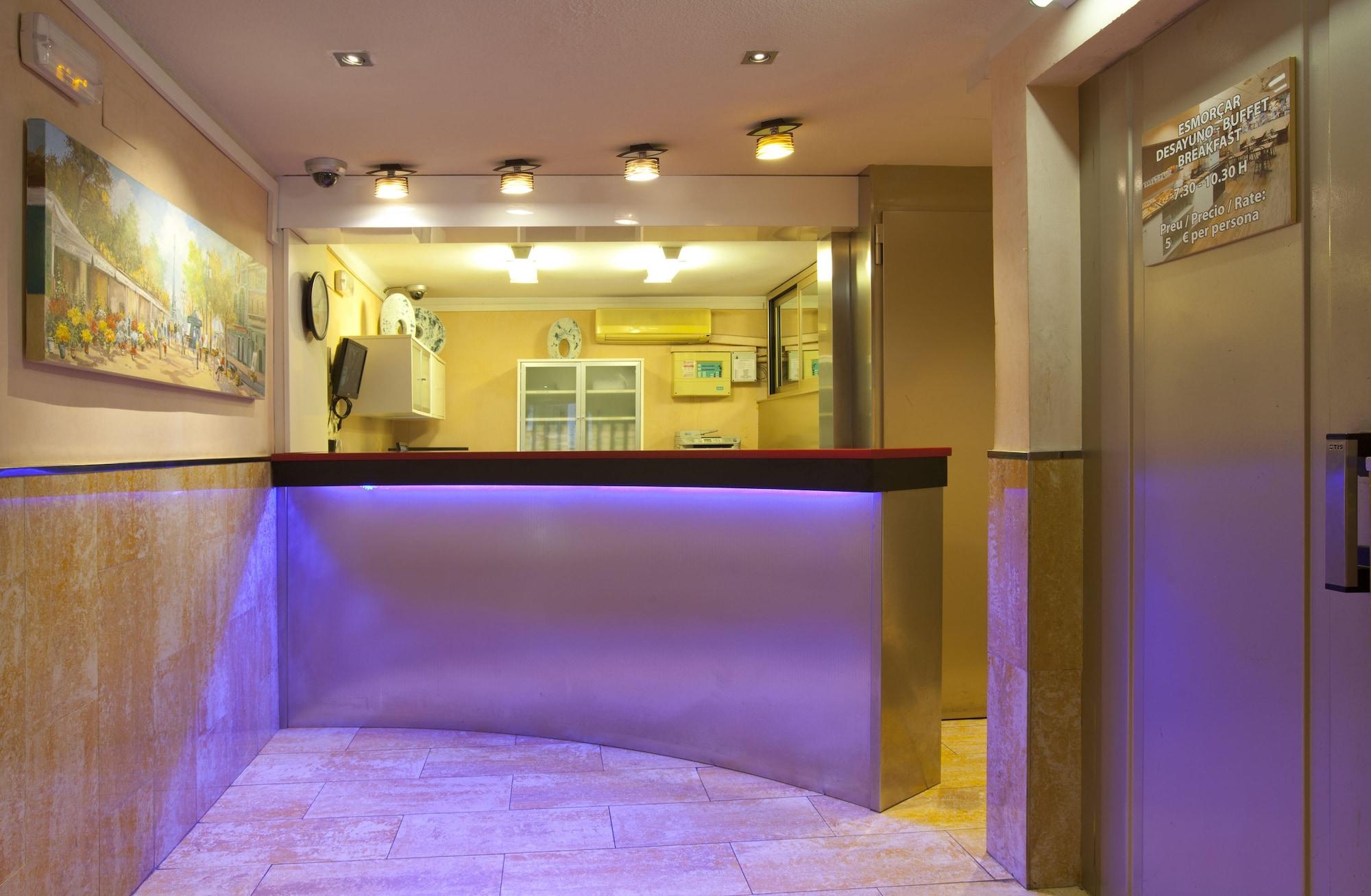 Vista Lobby Hostal Barcelona