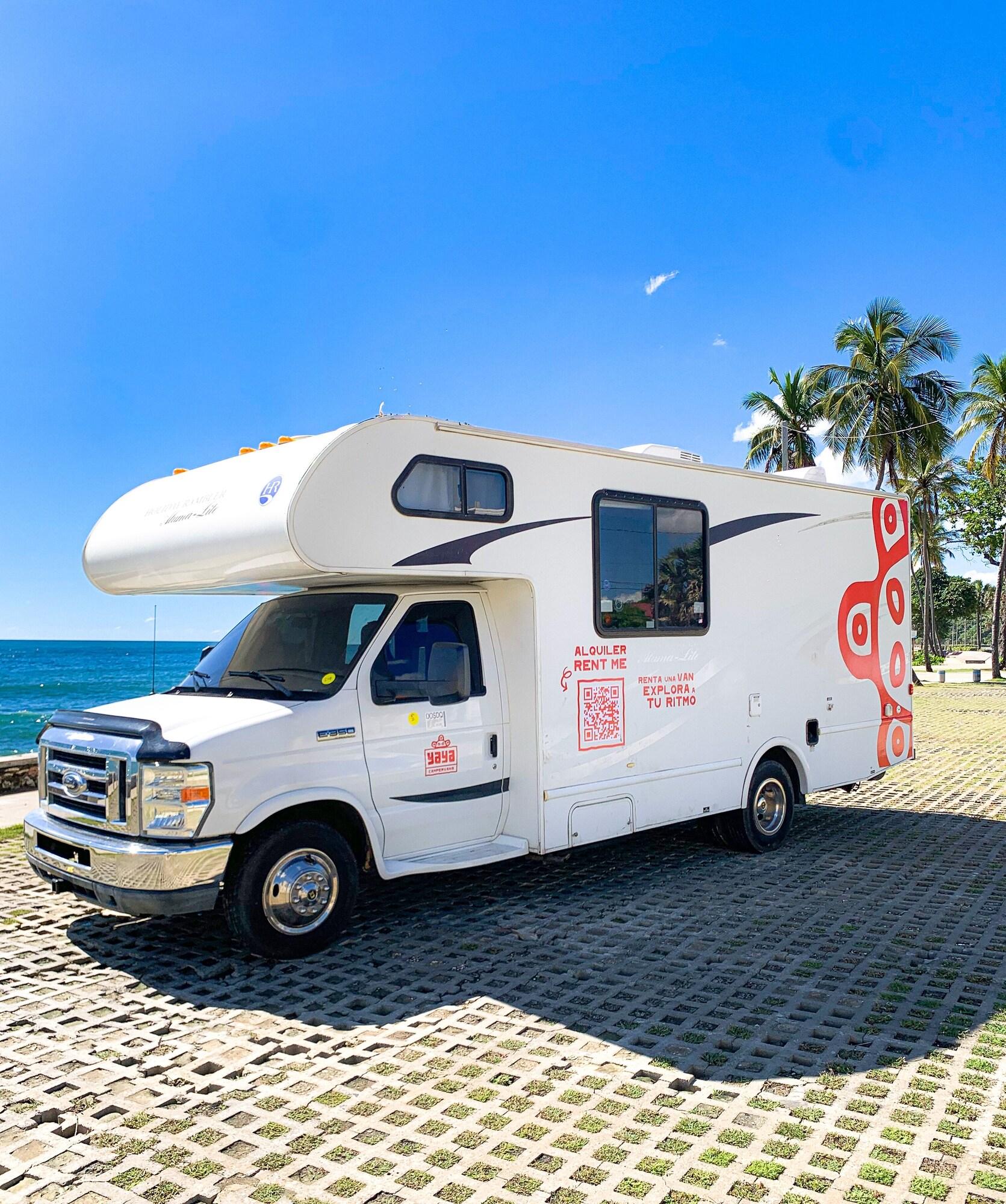Varios travel in a fun way with this motorhome