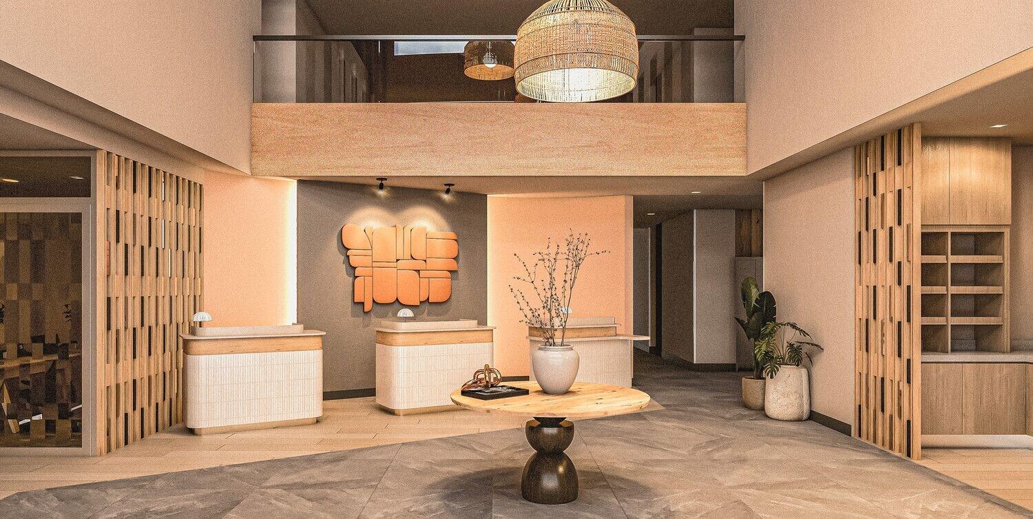 Vista Lobby Courtyard By Marriott Playa Del Carmen