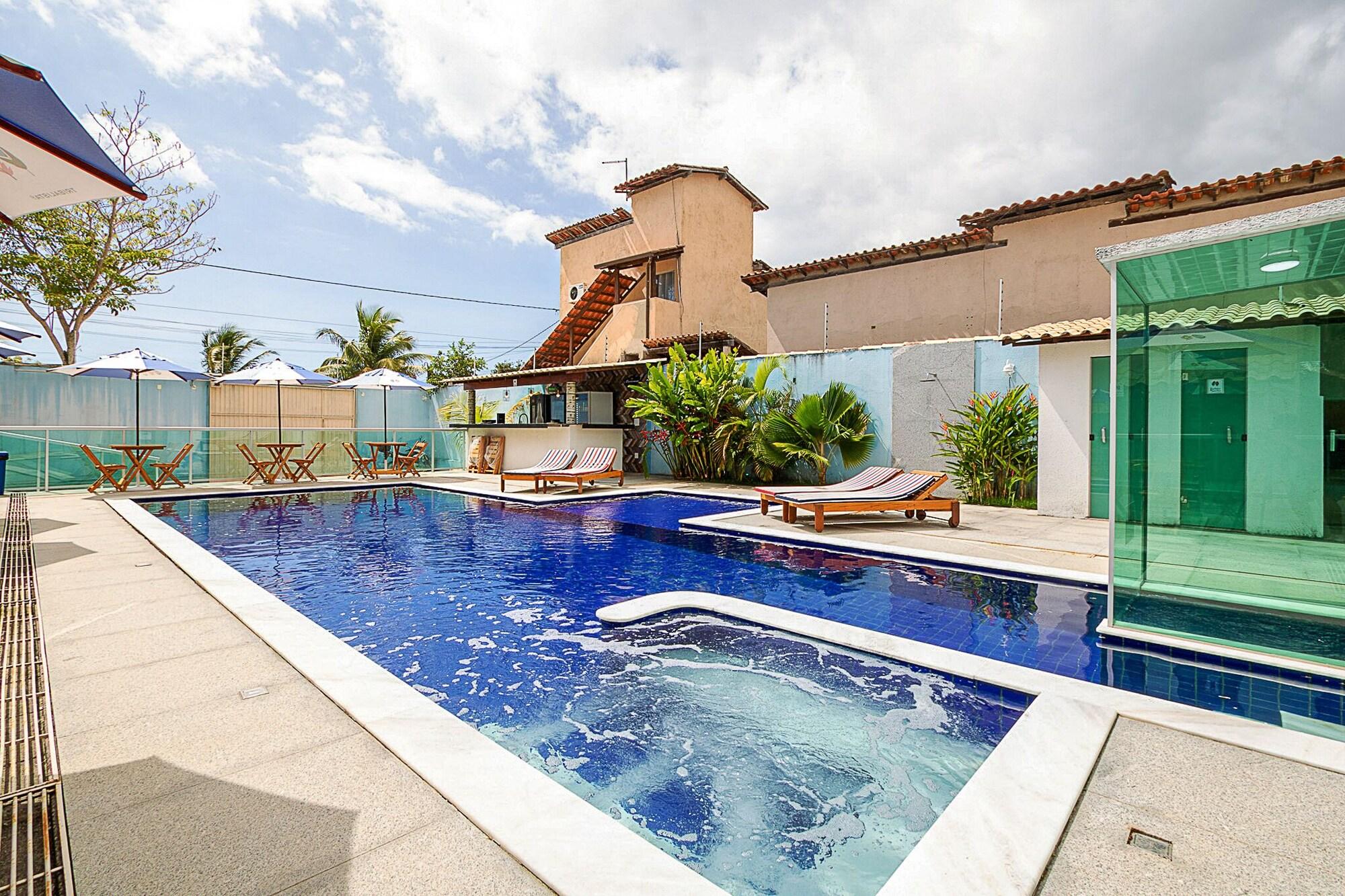 Vista Piscina Hotel Pousada Tribalista