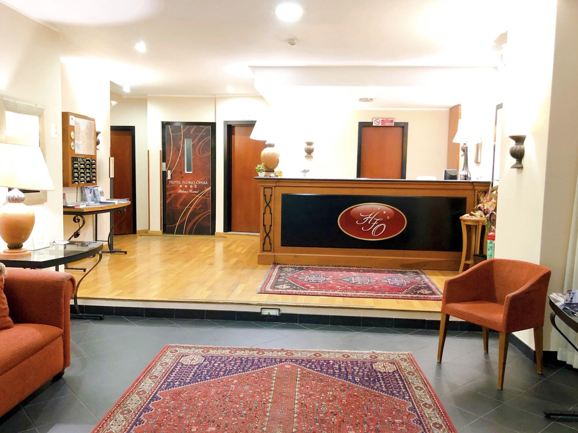 Vista Lobby Hotel Florio Operà Palermo Central