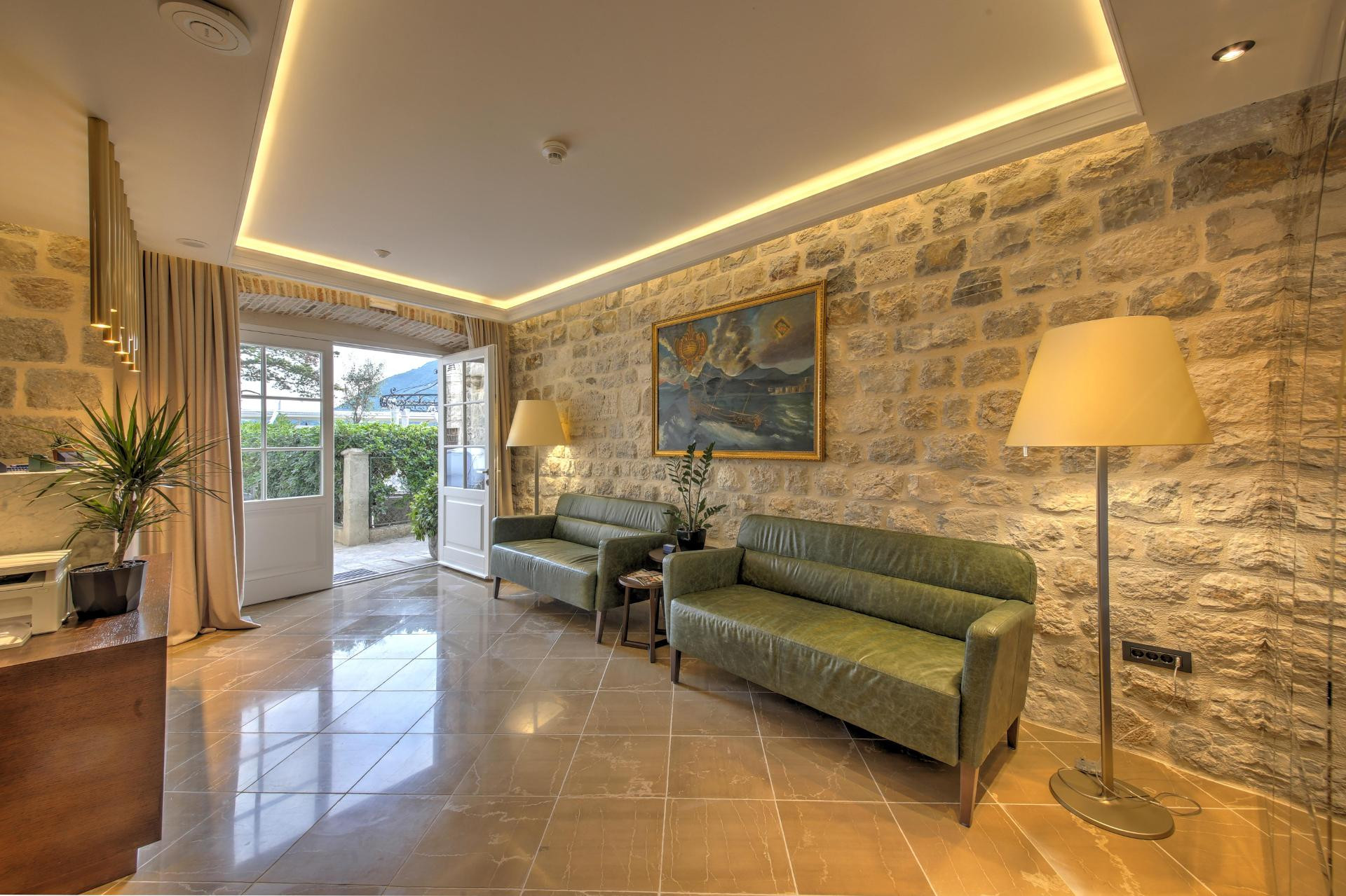 Vista Lobby Heritage Hotel Leon Coronato