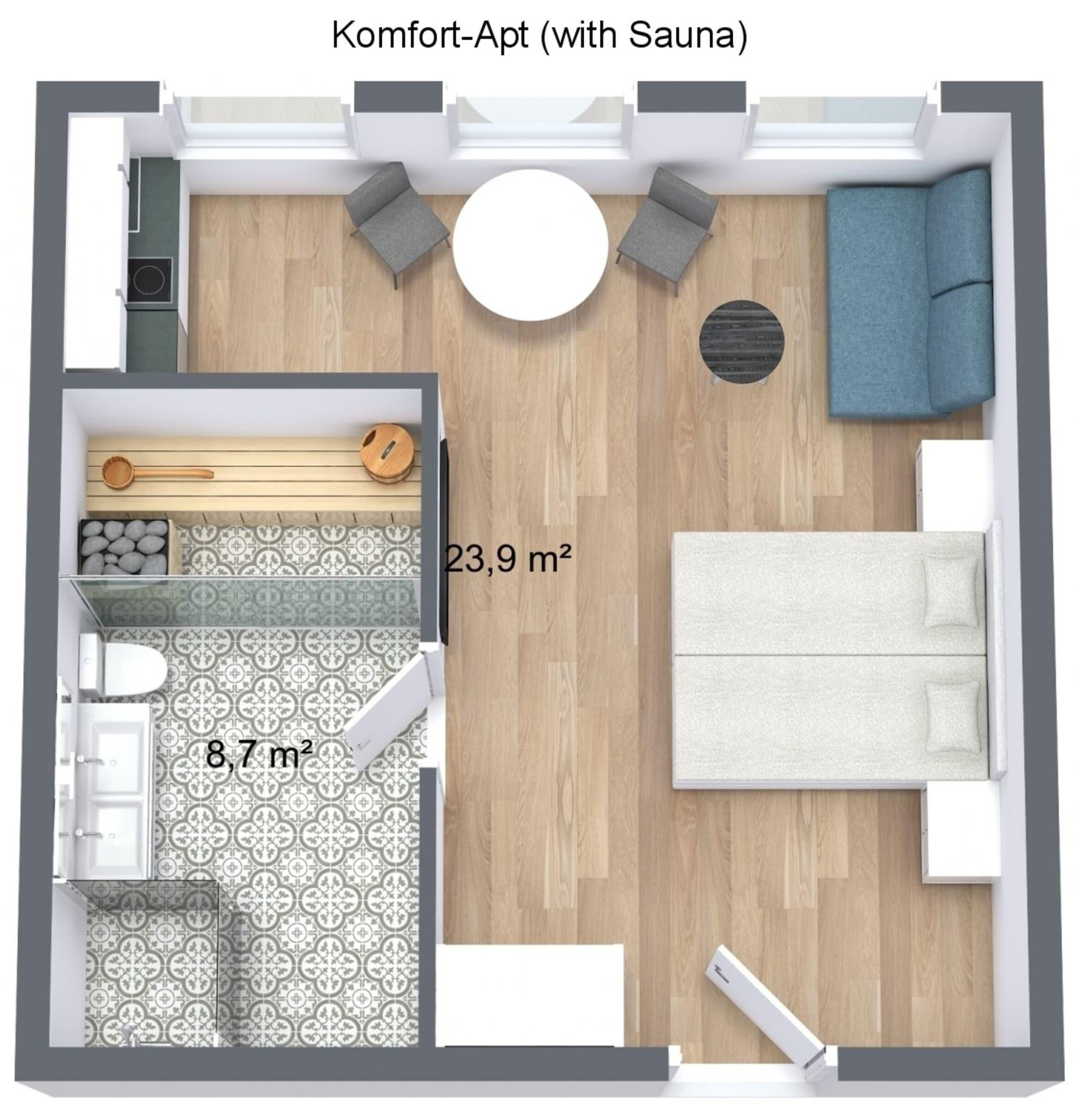Habitación Zollikof Aparts - Sauna & Studioapartments
