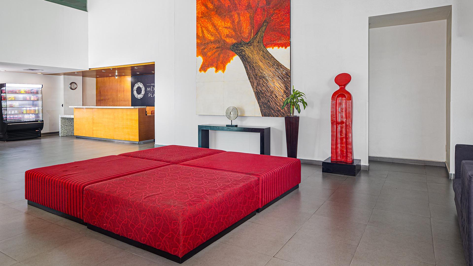 Vista Lobby Hotel México Plaza Celaya