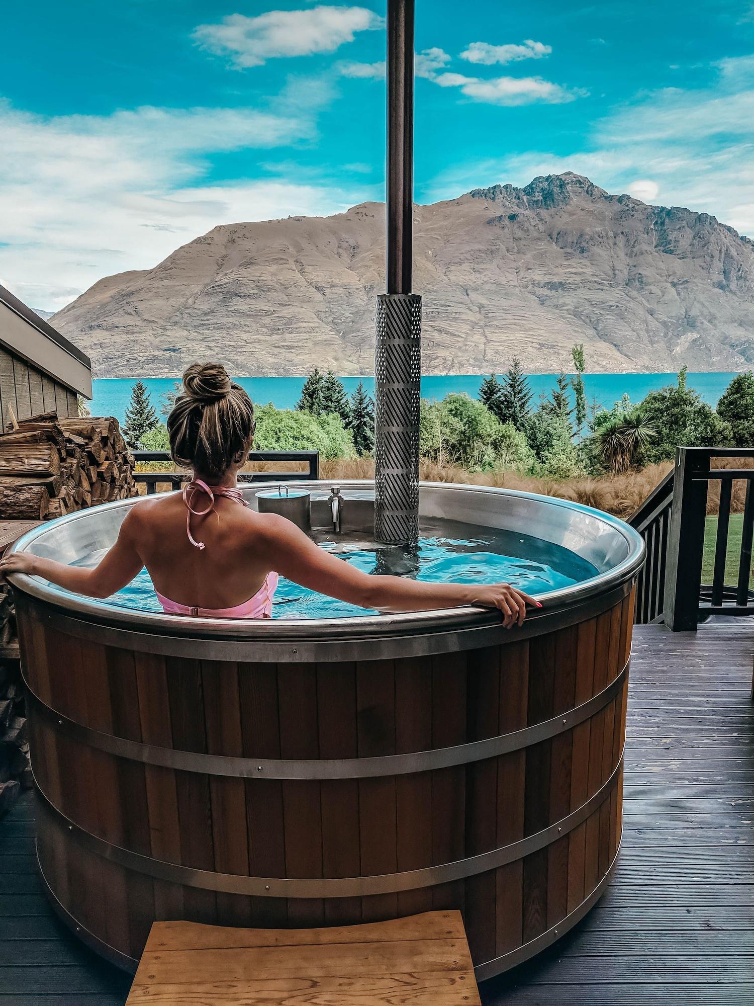 Vista Piscina Hidden Lodge Queenstown