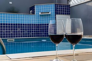 Alojamiento - 100mpraia Oásis,Piscina,Churrasqueira, Sinuca,Wifi