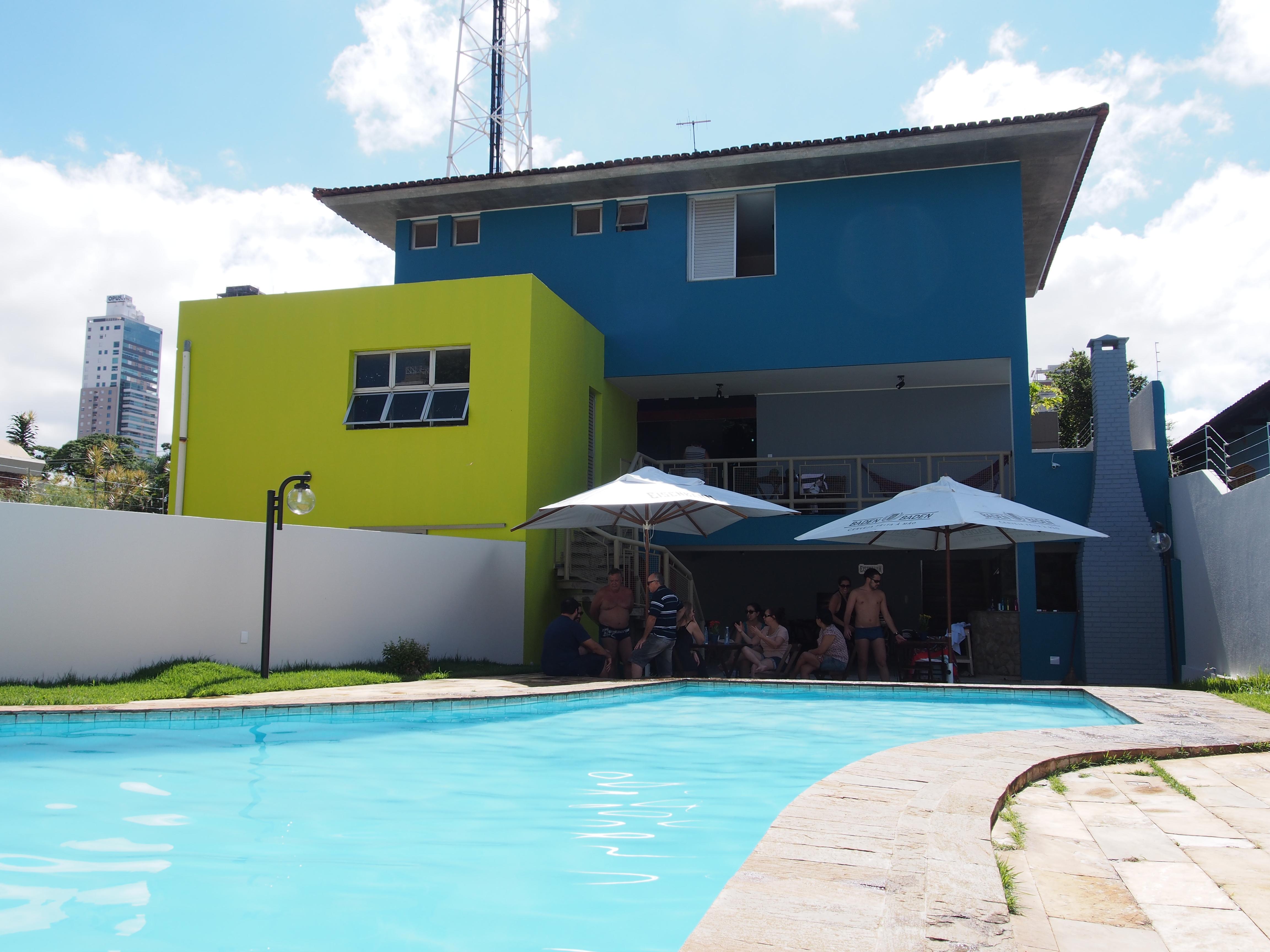 Vista Piscina Hostel 7 Goiânia
