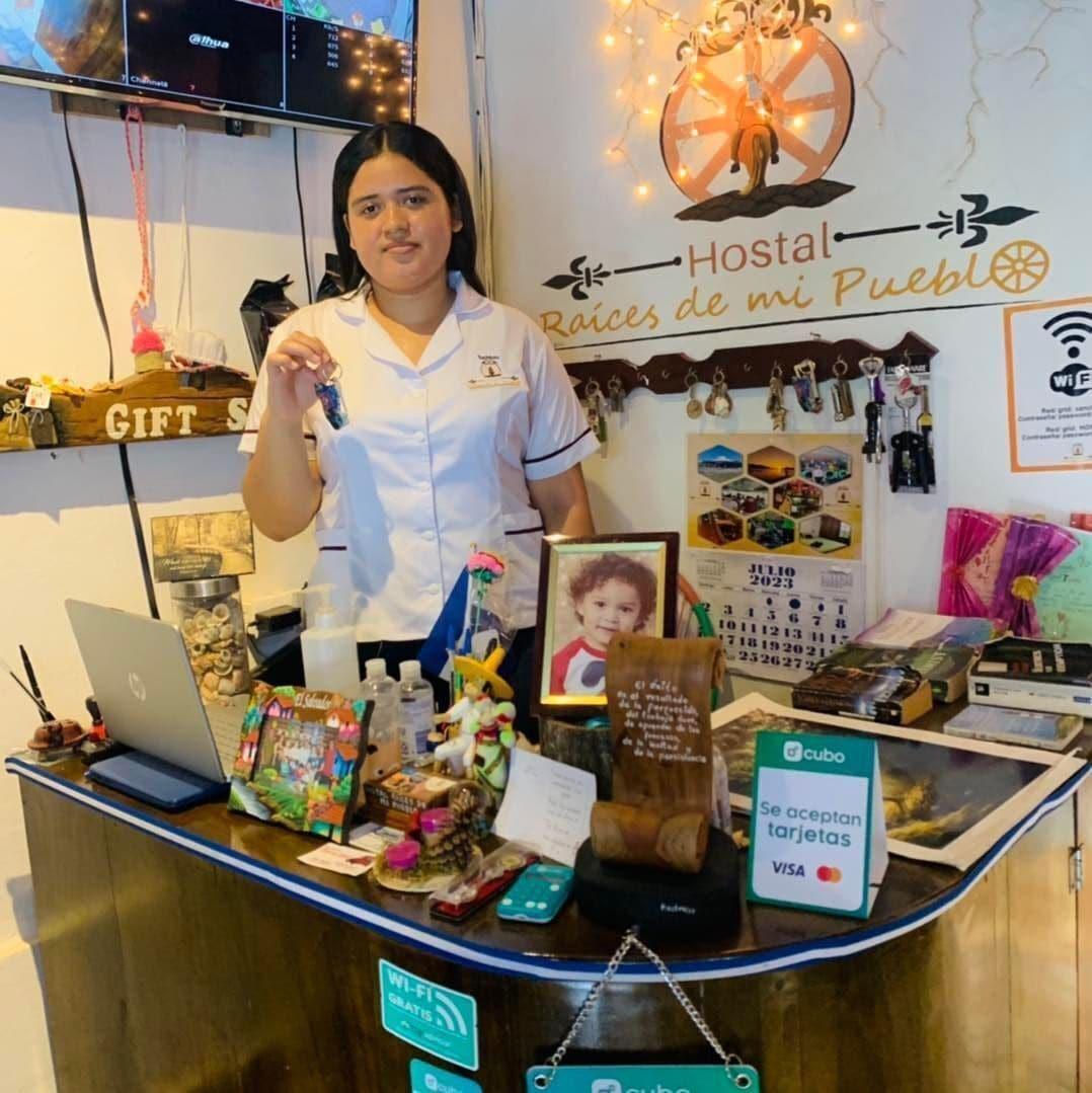 Vista Lobby Hostal Raices de Mi Pueblo