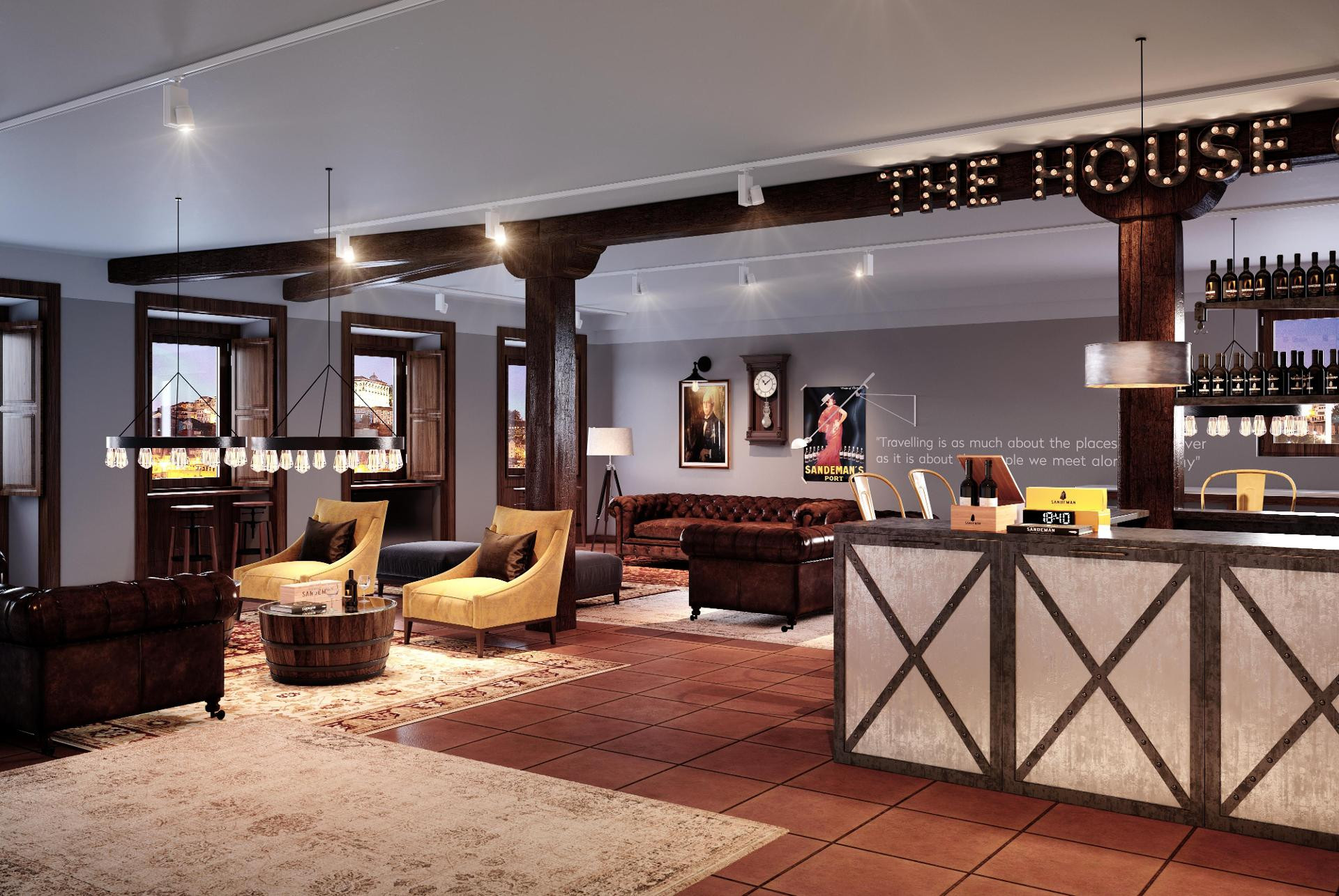 Vista Lobby The House of Sandeman – Hostel & Suites
