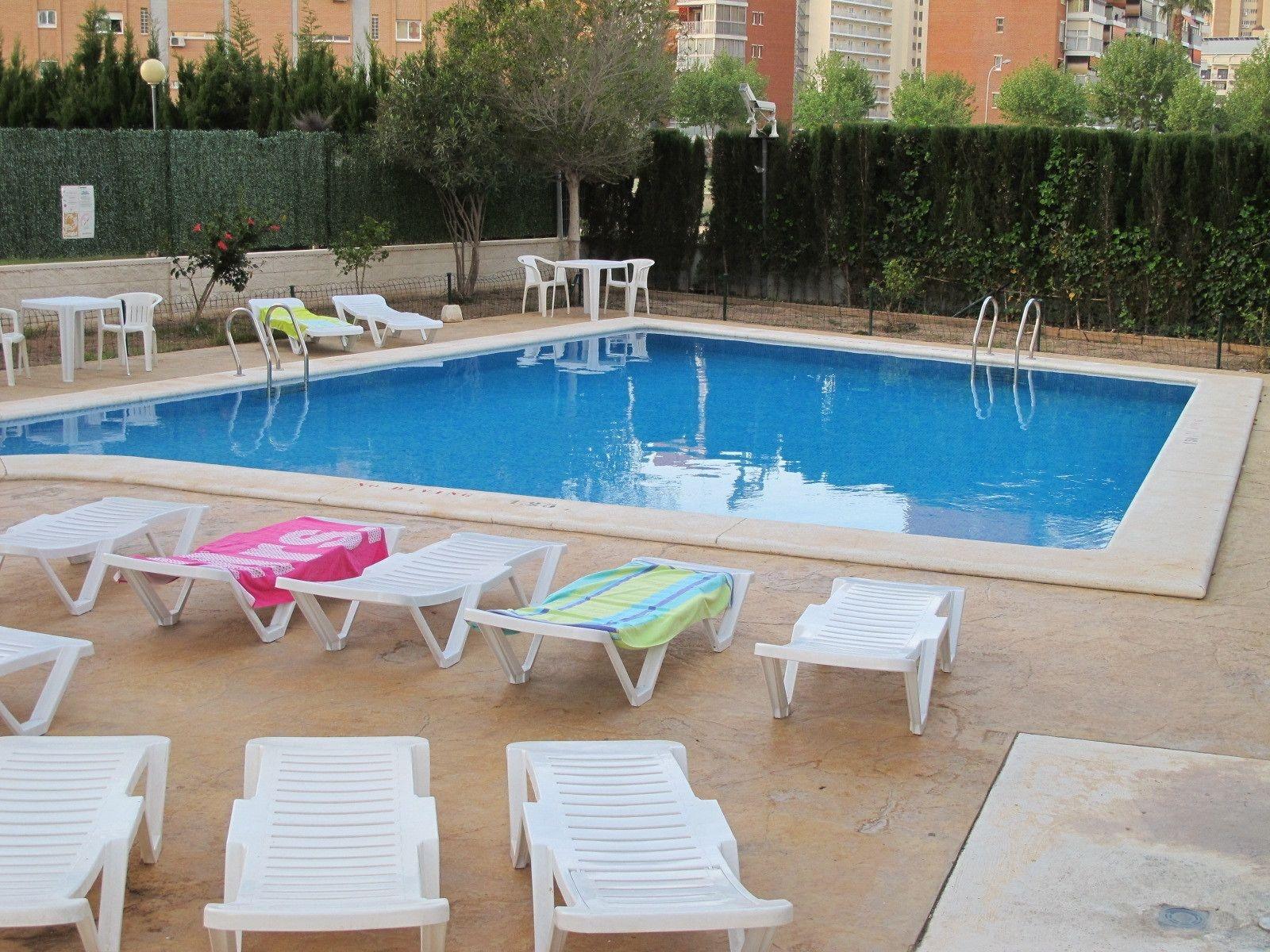 Vista Piscina Apartamentos Playamar