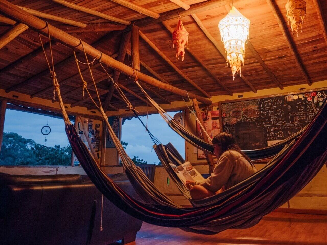 Vista Lobby Refugio La Roca