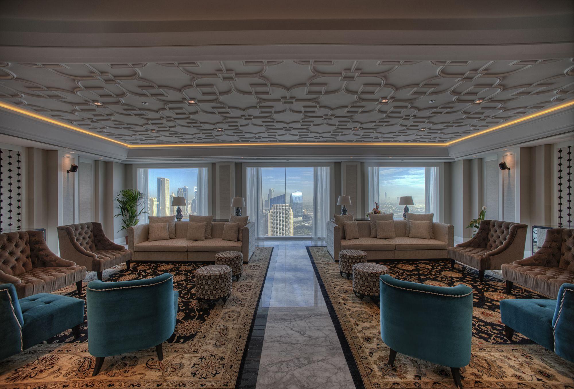 Vista do lobby Taj Dubai