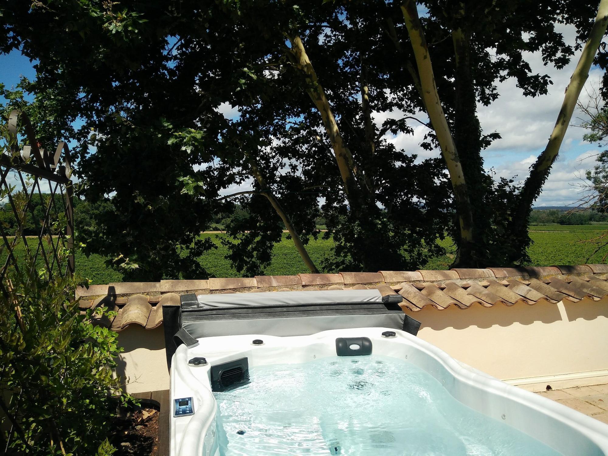 Vista Piscina Château Rieutort