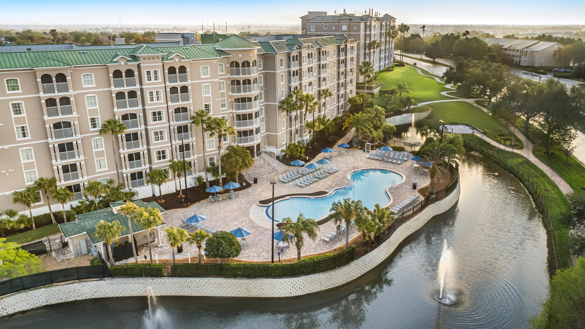 Vista Piscina Hilton Vacation Club Mystic Dunes Orlando