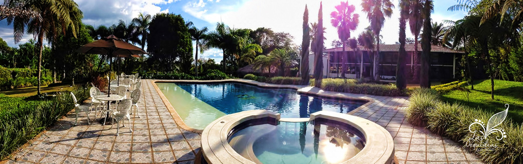Vista Piscina Ecohotel Las Orquídeas