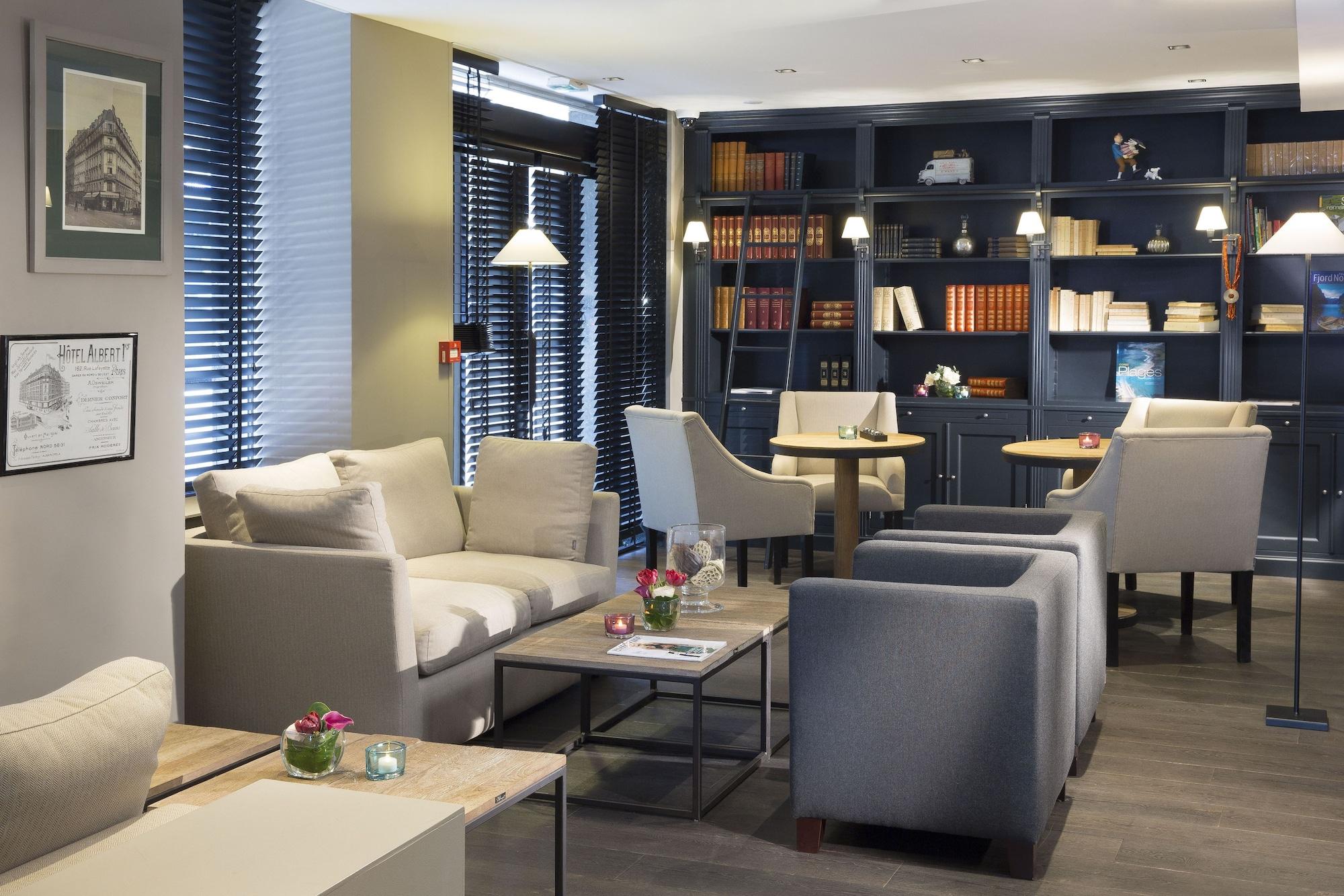Vista Lobby Hotel Albert 1er Paris Lafayette