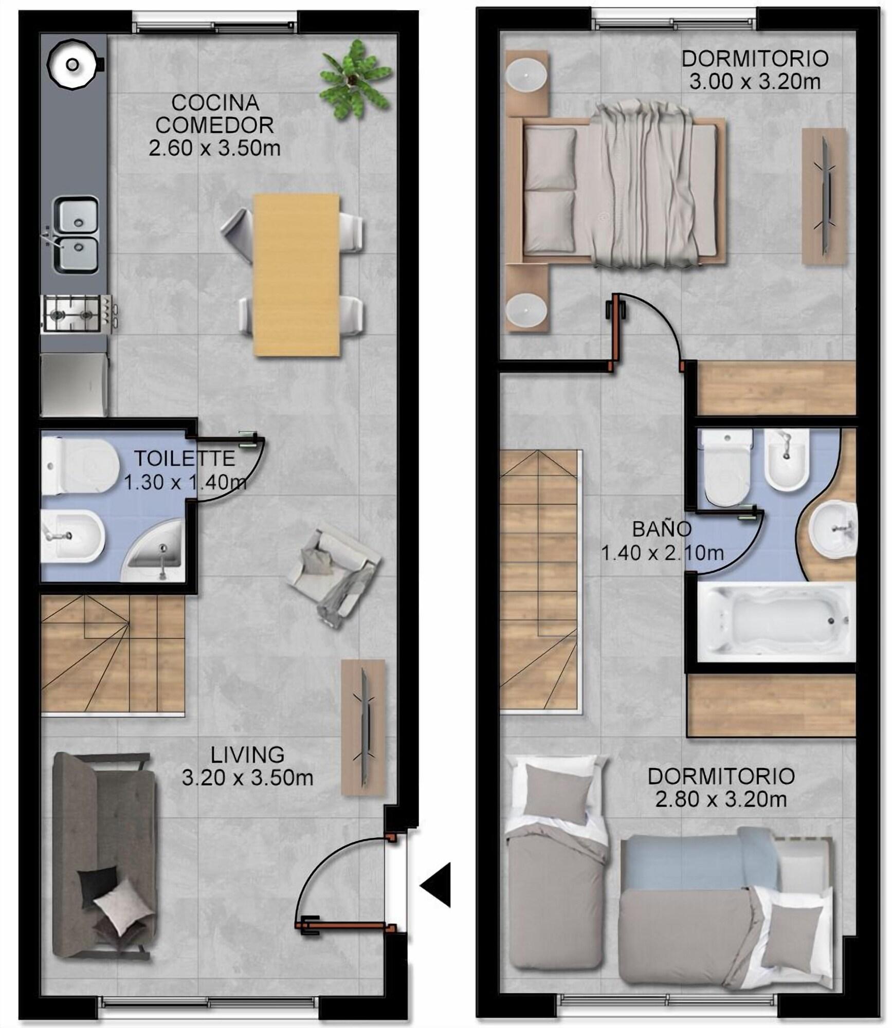 Habitación Altos Valeria Apart Hotel