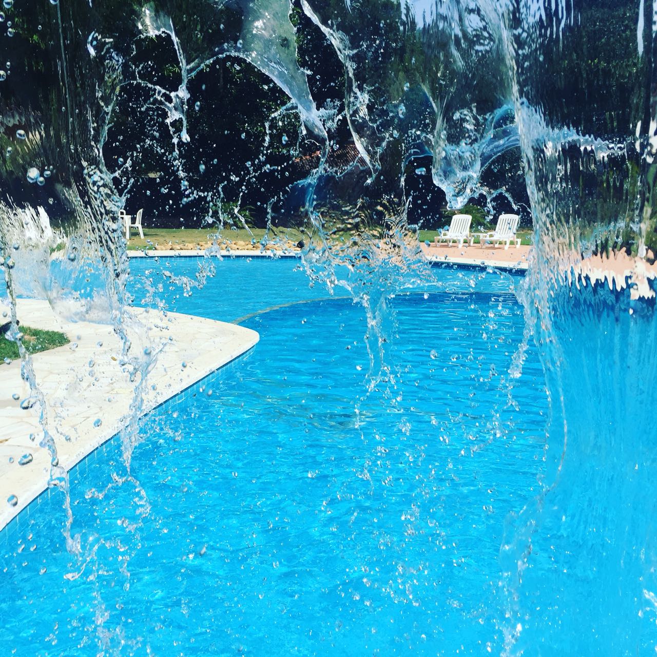 Vista Piscina Hotel Vale de Guapi