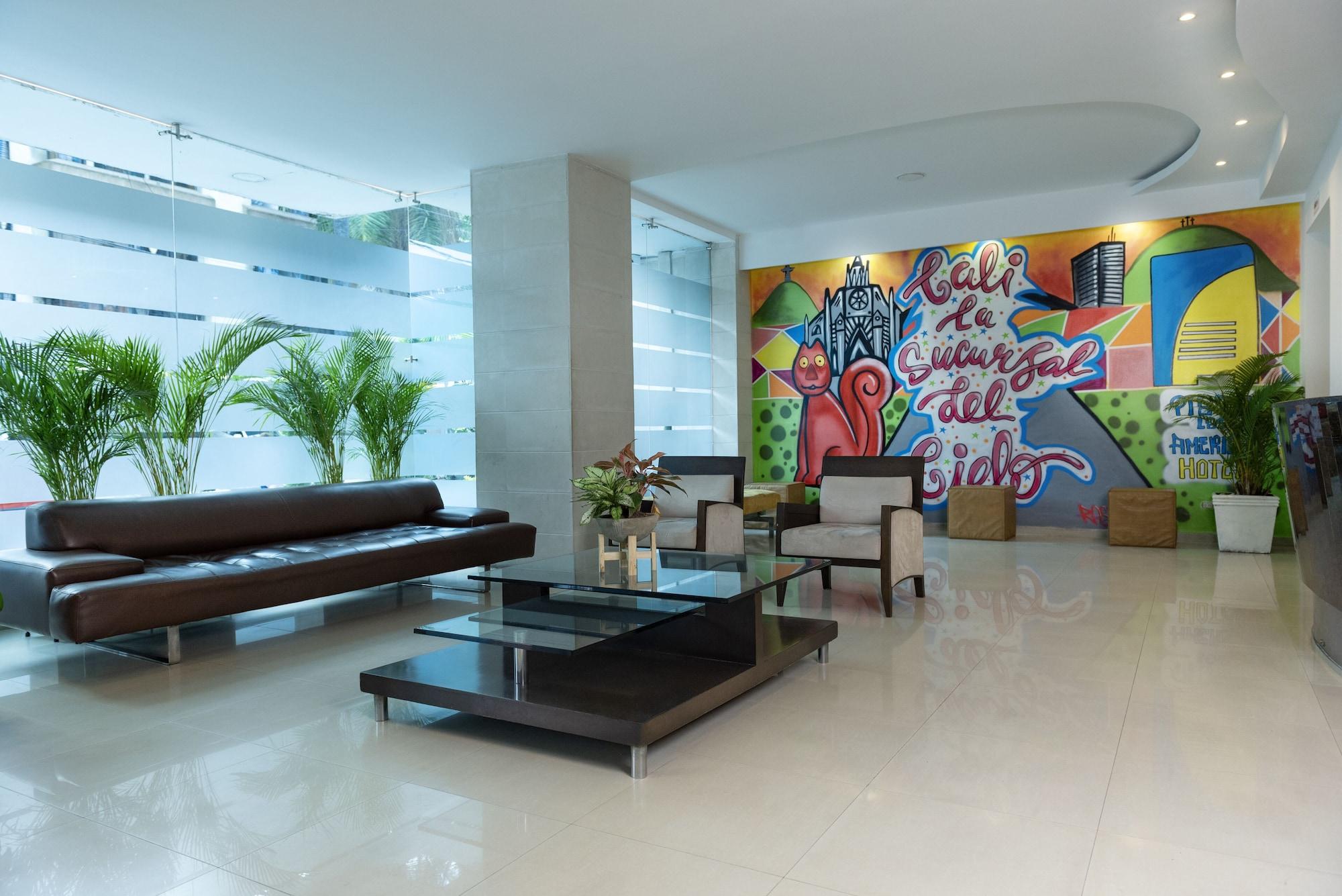 Vista Lobby Hotel Plaza Las Americas Cali