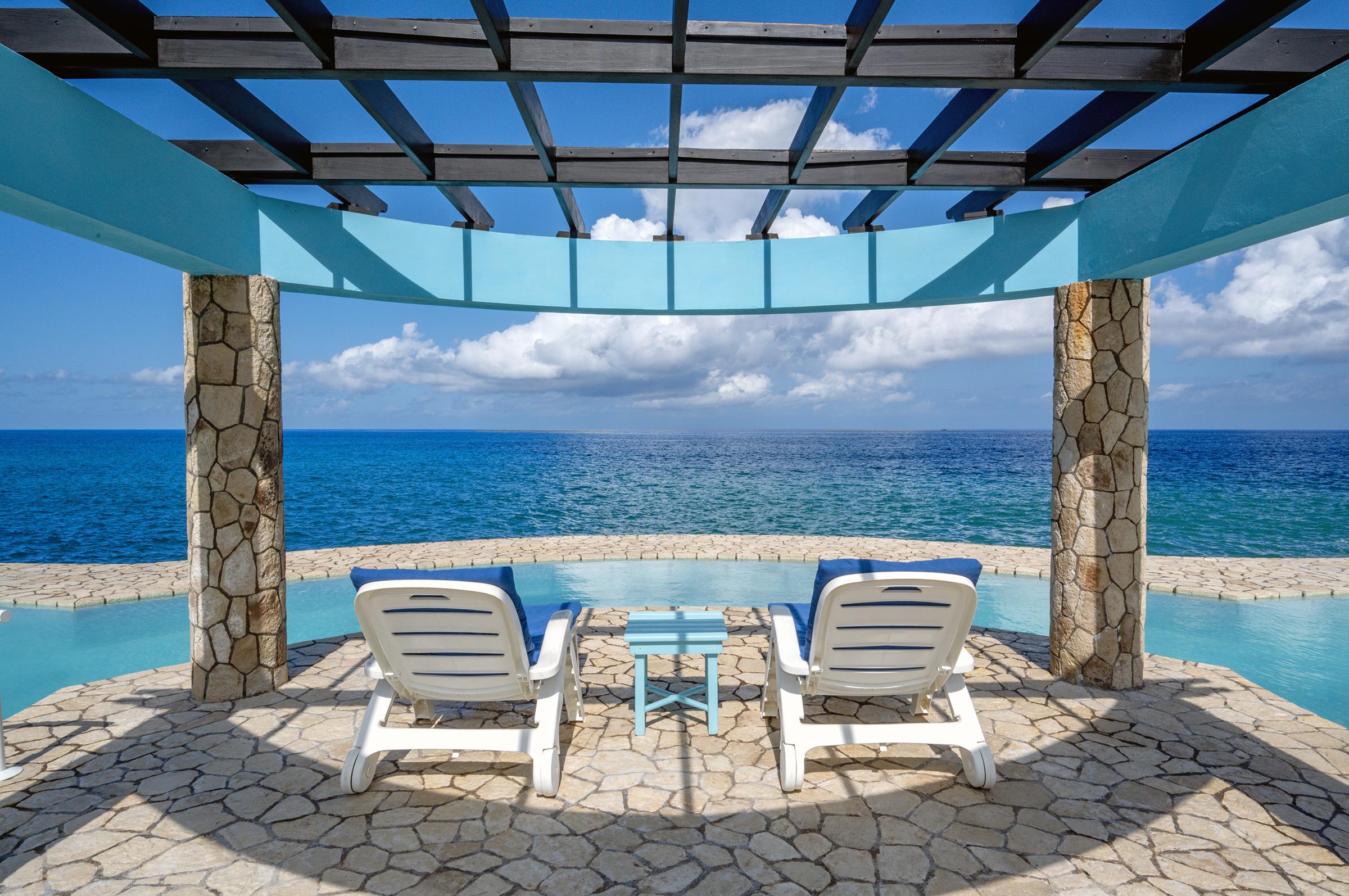 Vista Piscina Ocean Cliff Hotel Negril