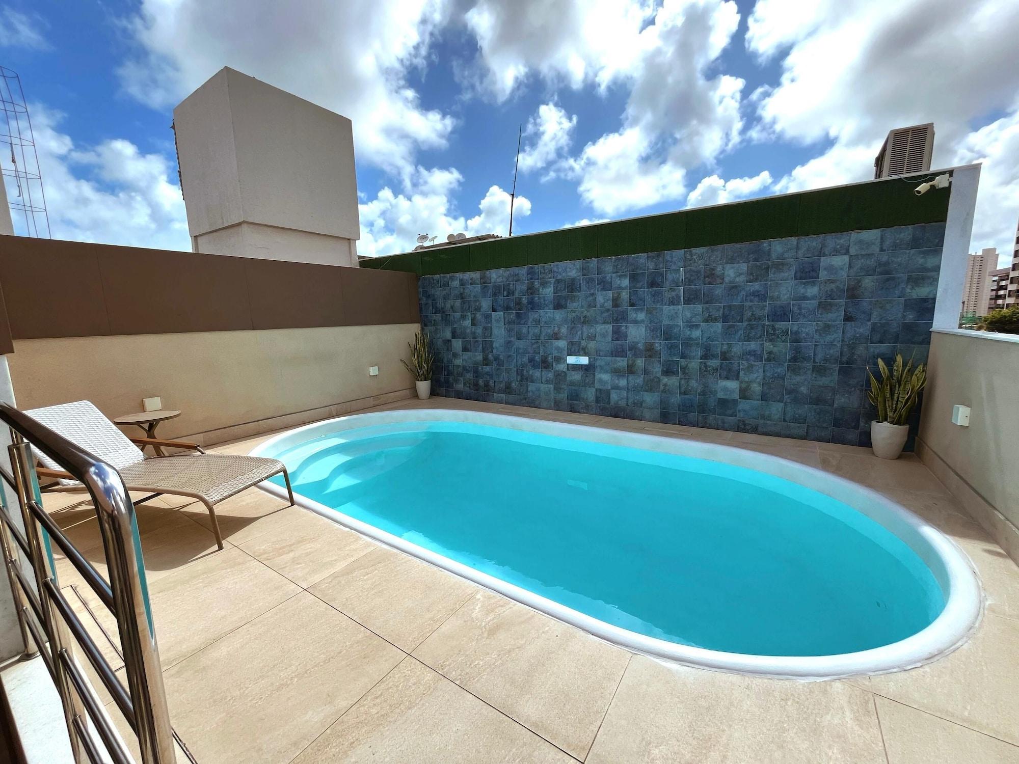 Vista Piscina Hotel Água Marinha