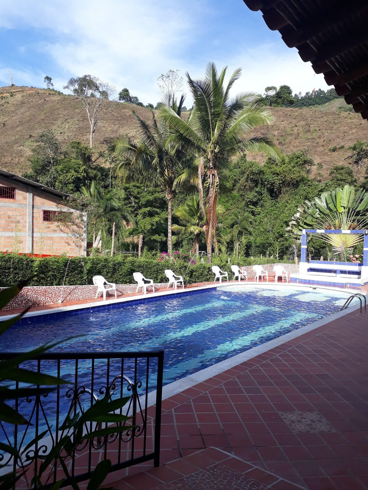 Vista Piscina Hotel Campestre La Playa