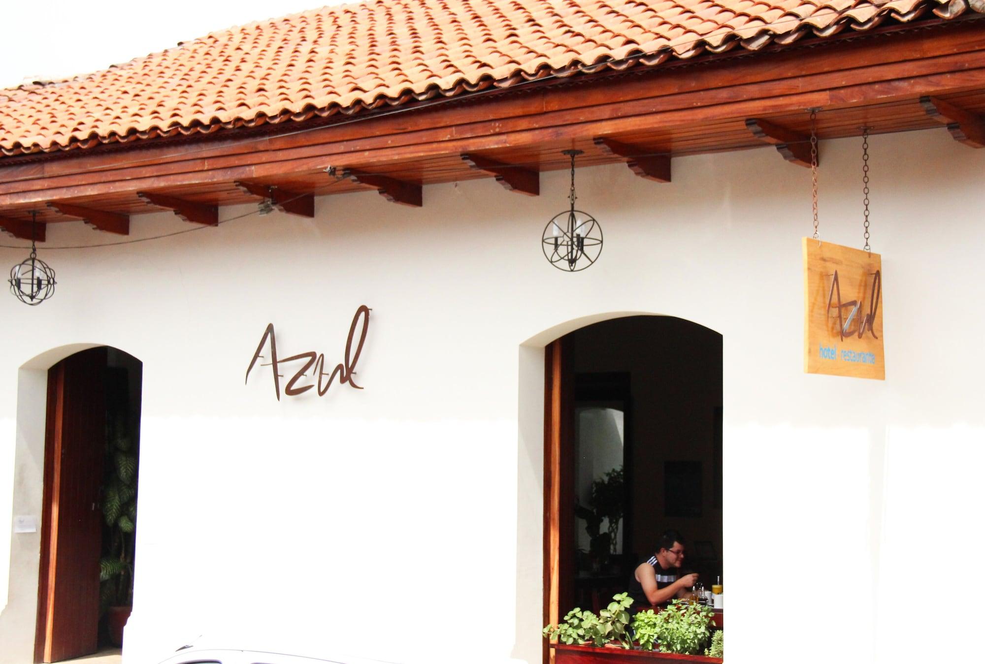 Vista Exterior Hotel Cafe Azul