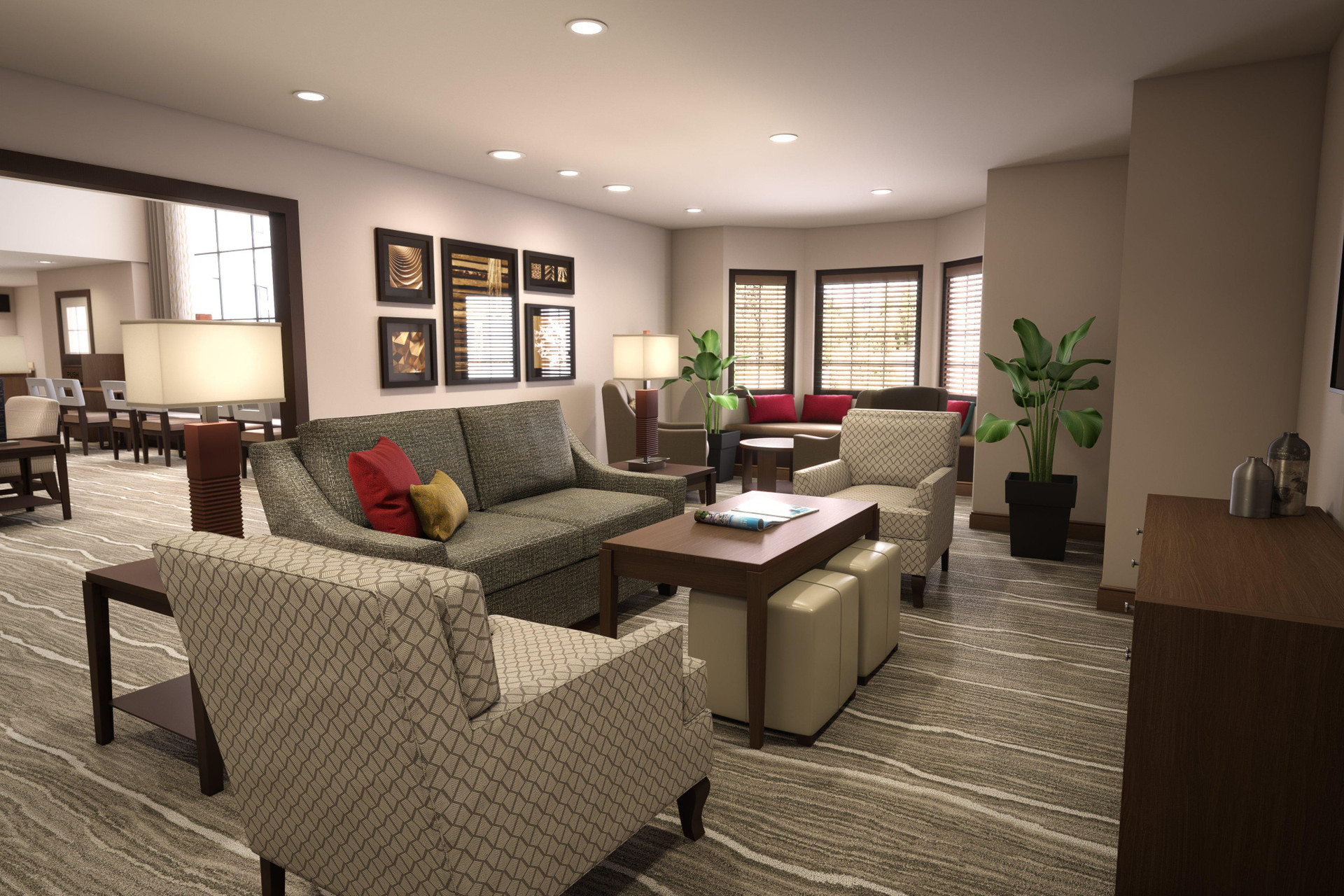 Vista Lobby Staybridge Suites Phoenix - Biltmore Area by IHG