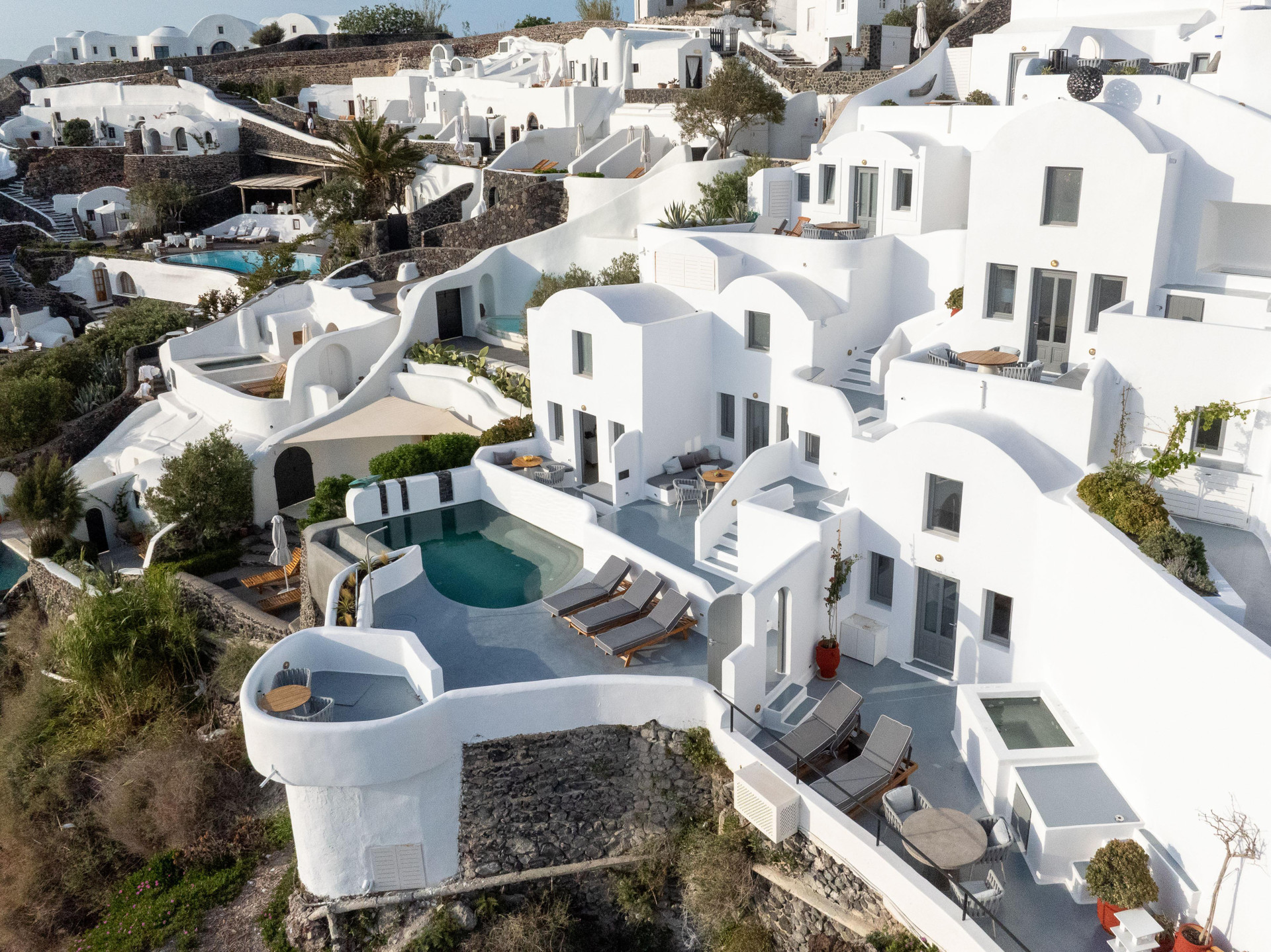 Vista Exterior IKIES Santorini