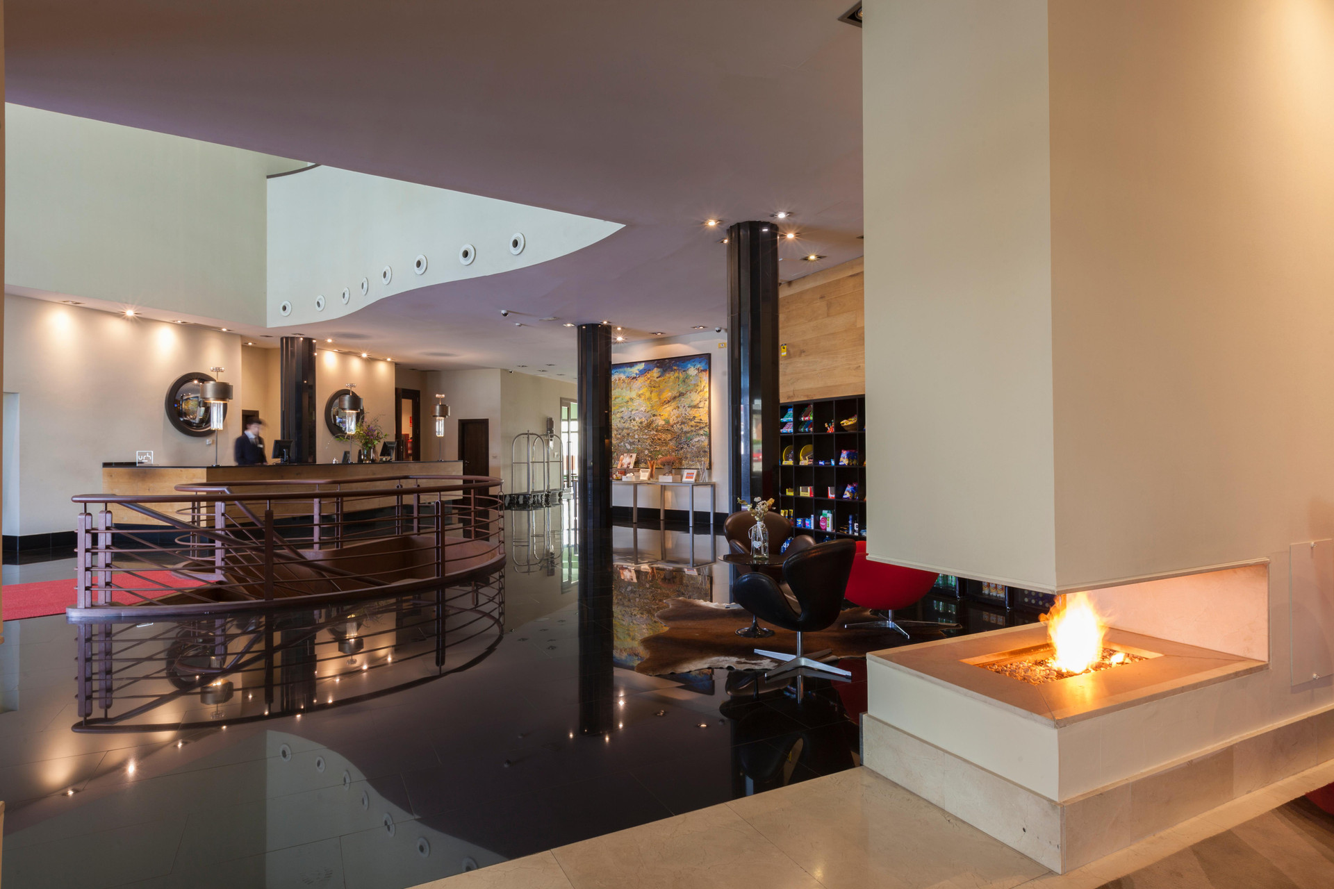 Vista Lobby URH Hotel Zen Balagares