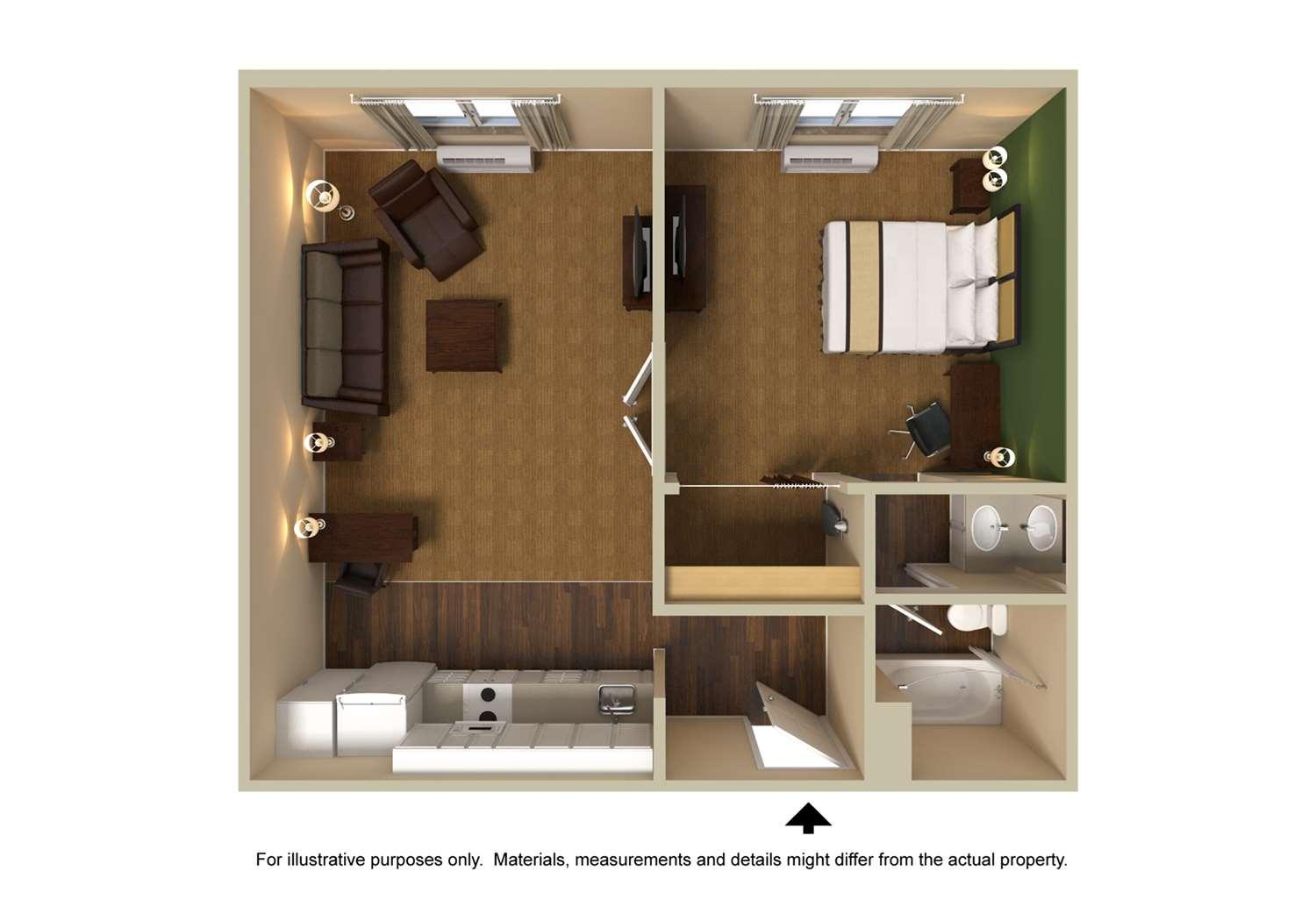 Habitación Extended Stay America Suites Las Vegas Valley View