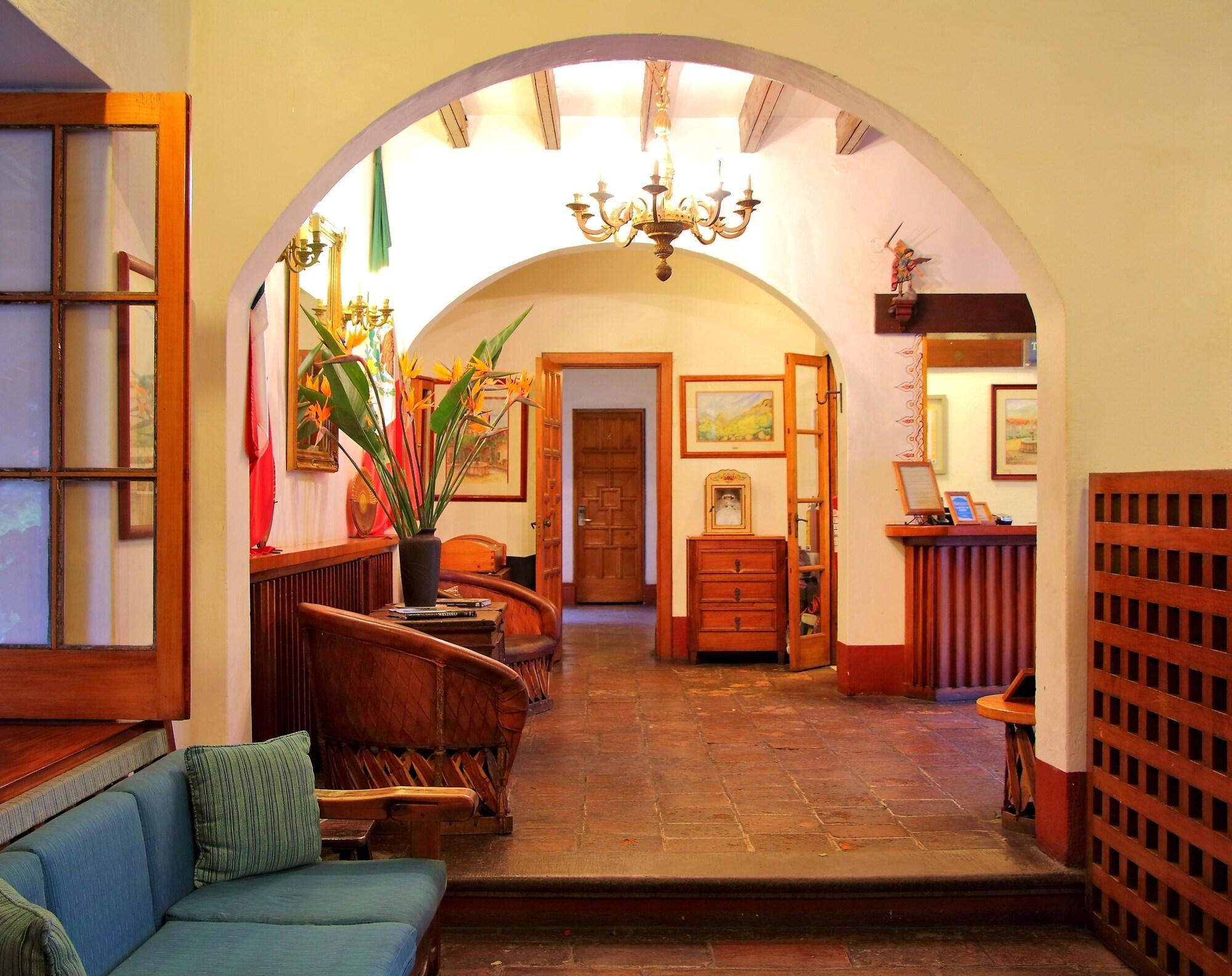 Vista Lobby Hotel Posada Del Tepozteco