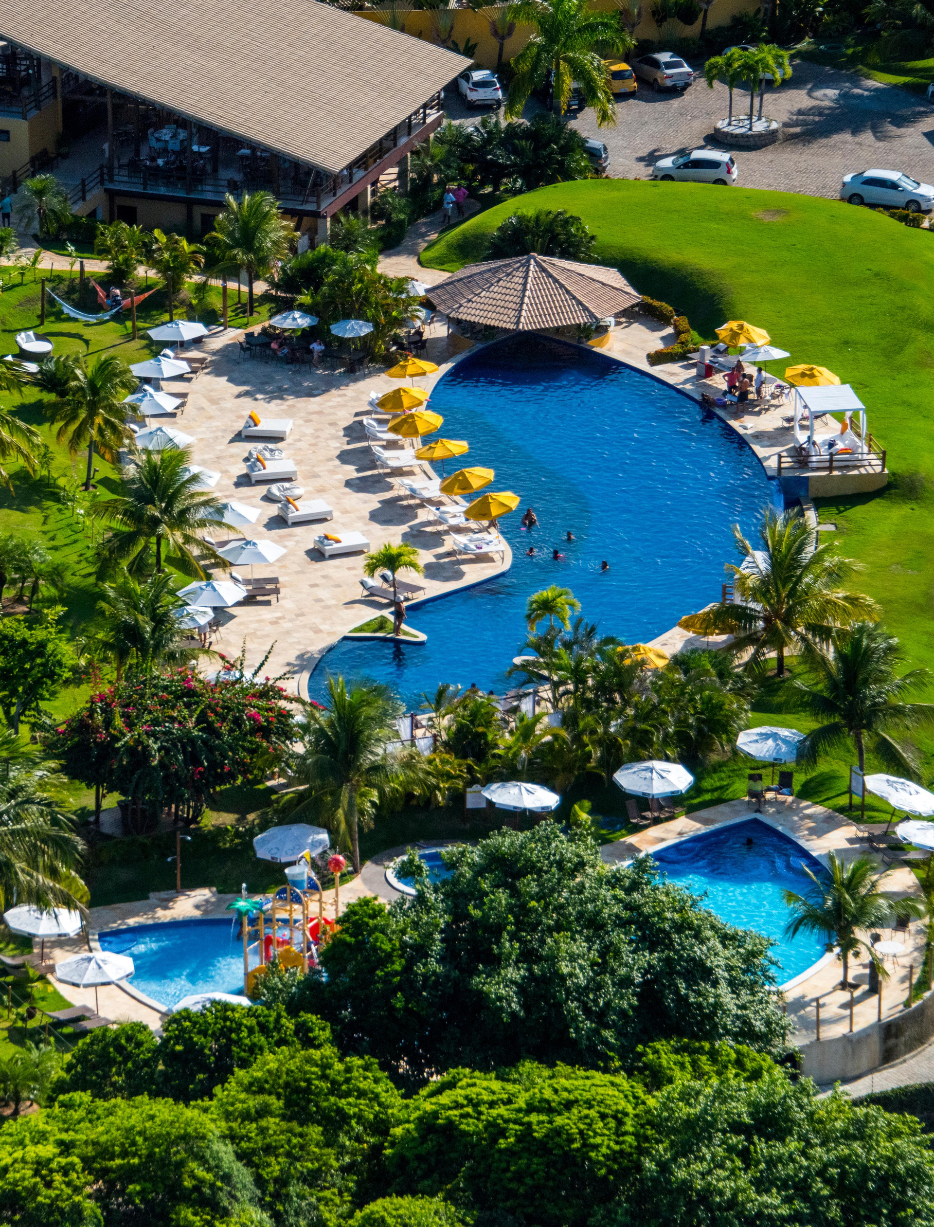 Vista da piscina Pipa Lagoa Hotel