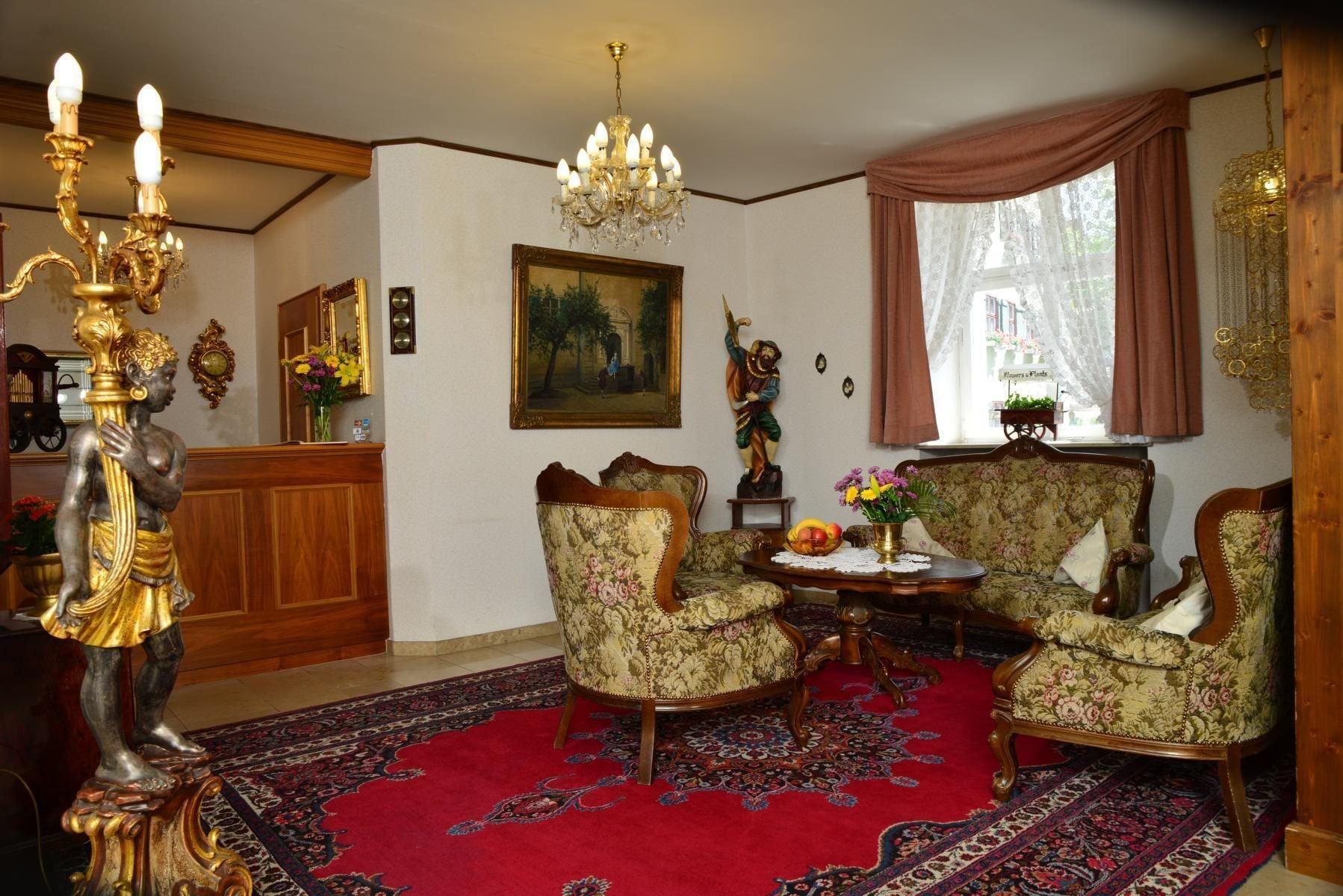 Vista Lobby Romantica Hotel Blauer Hecht