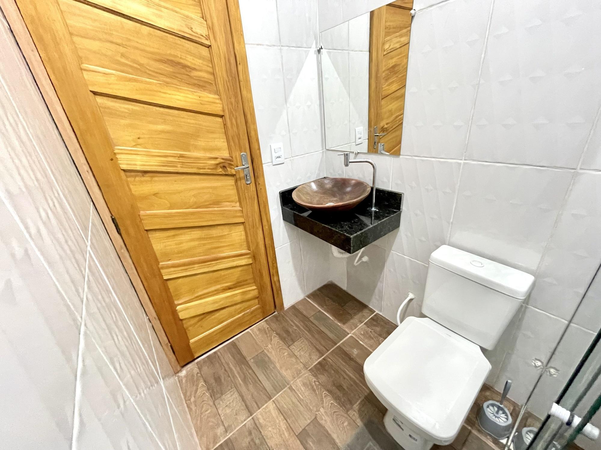 Equipamiento de Habitación Casa Arara Amarela 2 Quartos no Recando Araras de Corumbau 5 Min da Praia