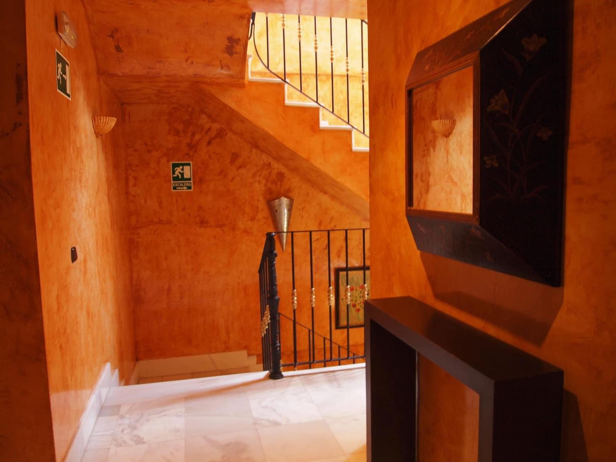 Vista Lobby Hostal Tres Soles