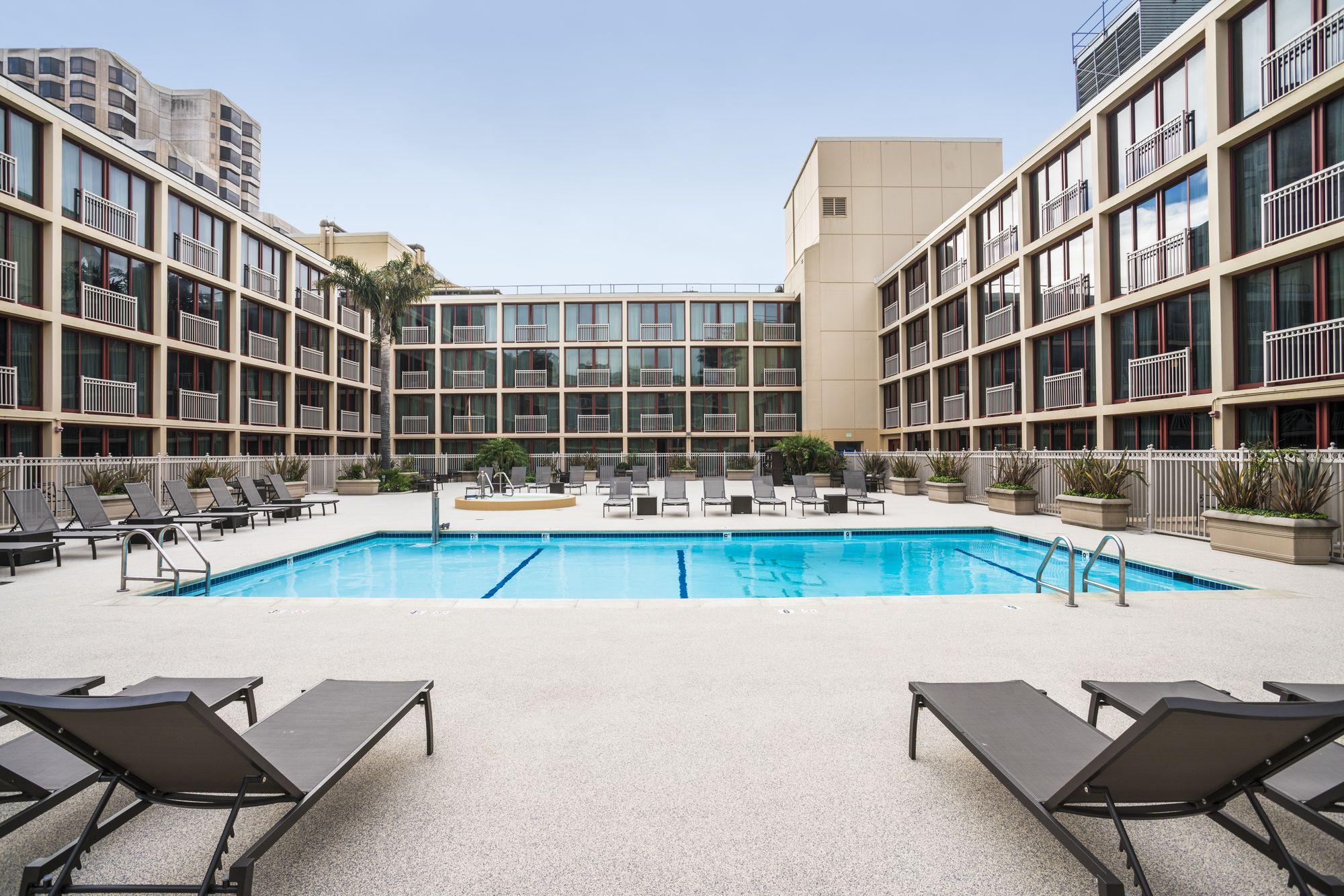 Pool view Parc 55 San Francisco - a Hilton Hotel