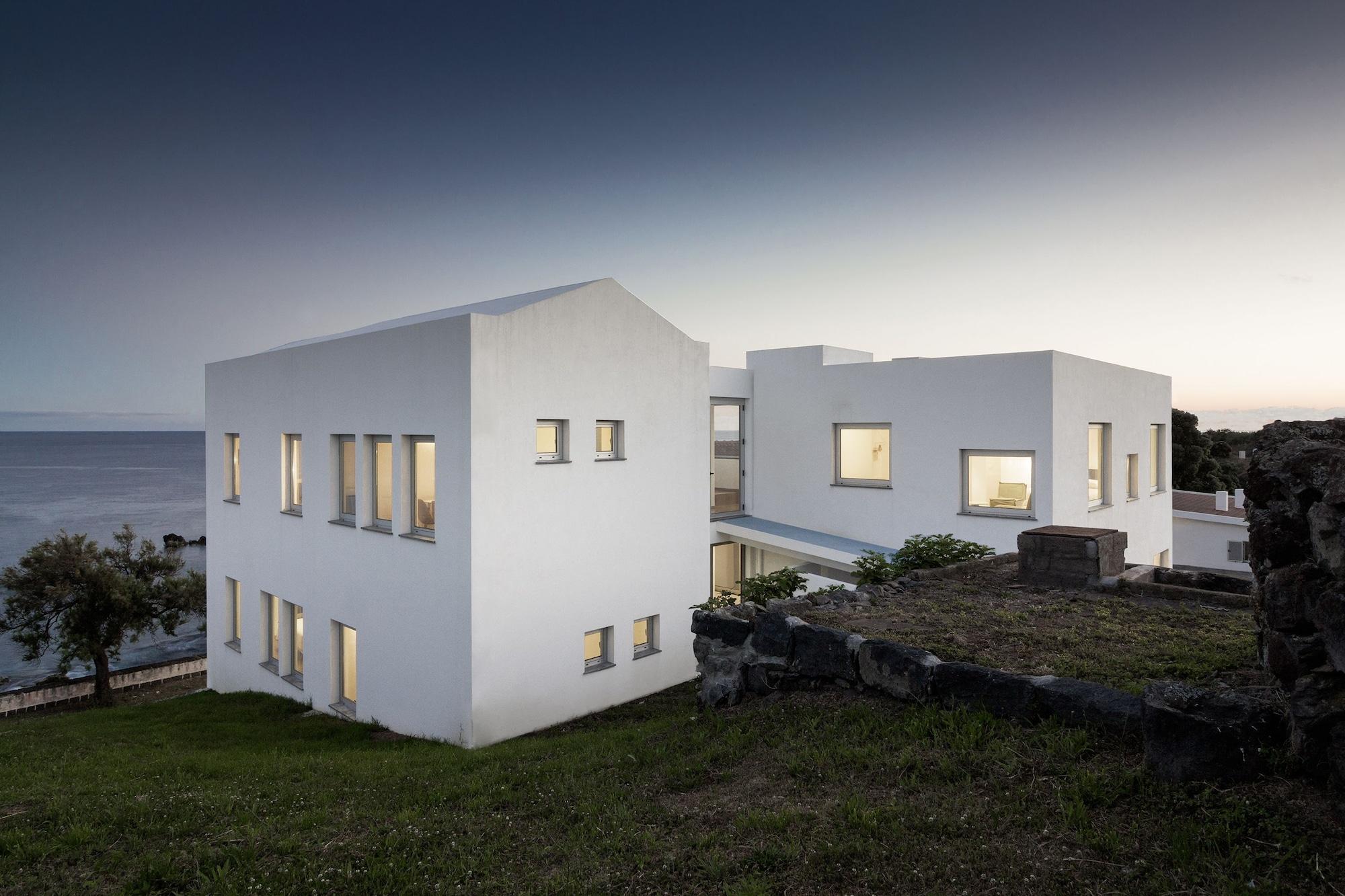 Vista Exterior Lofts Azul Pastel