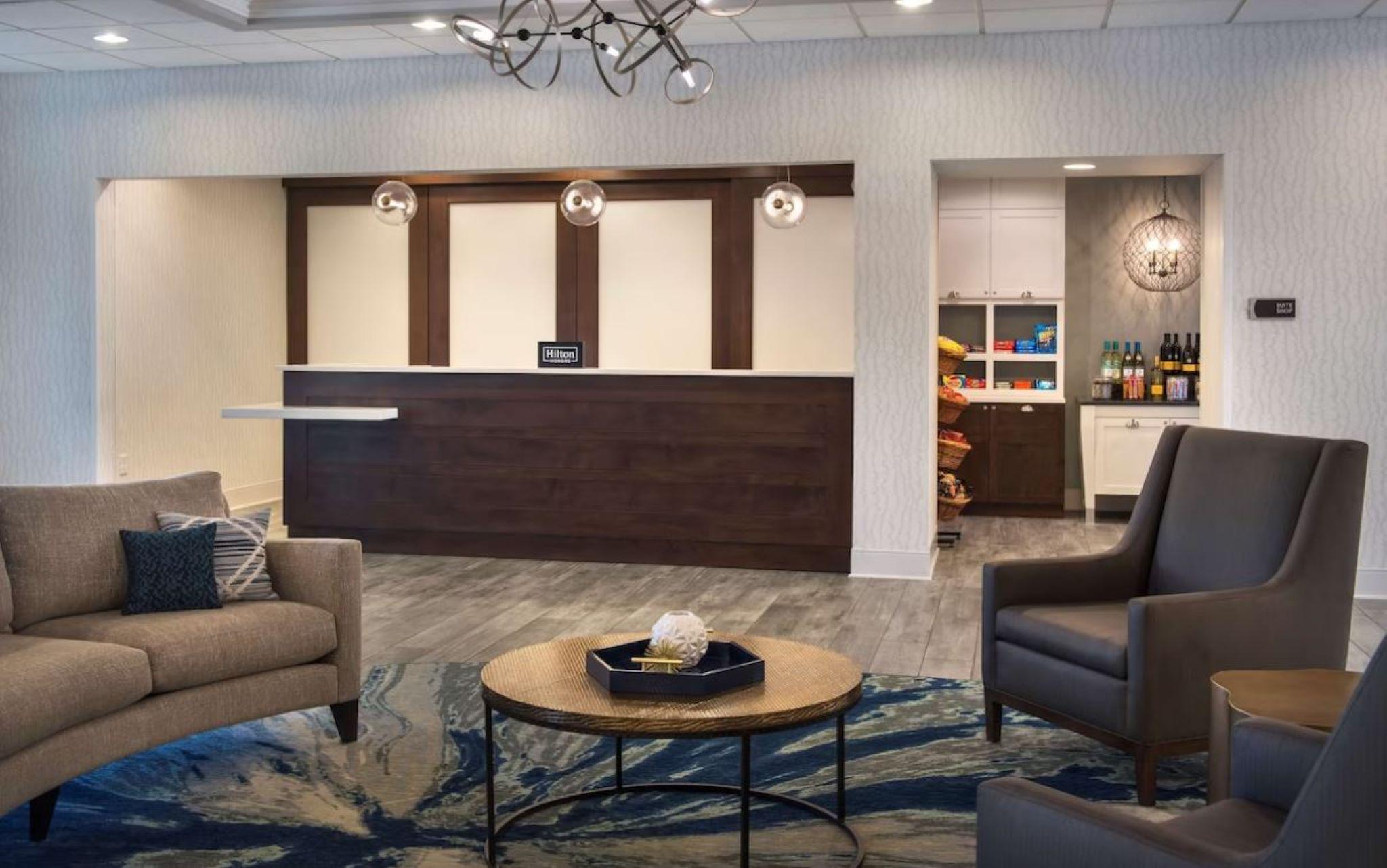 Vista Lobby Homewood Suites by Hilton Newburgh-Stewart Airport
