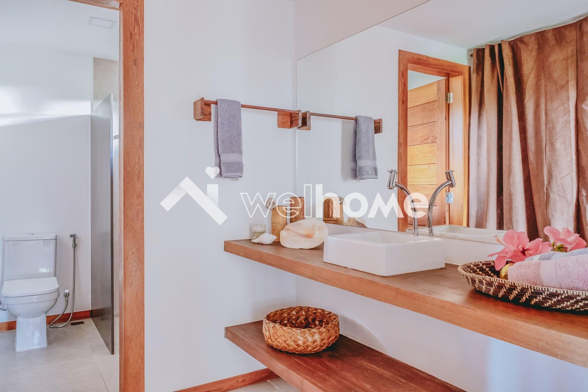 Baño Casa de Praia na Península de Maraú em Taipu de Fora