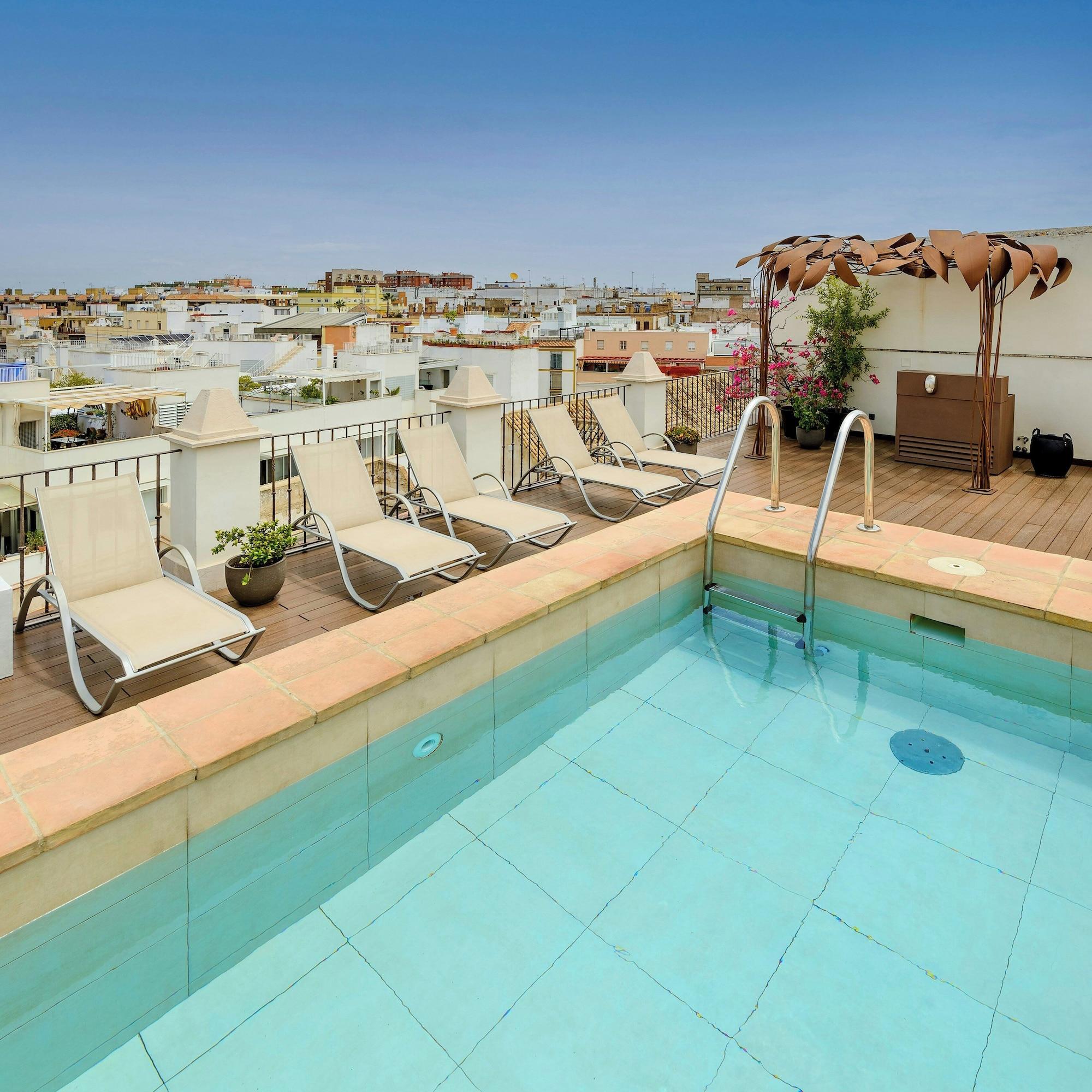 Vista Piscina CoolRooms Palacio Villapanés 5 GL