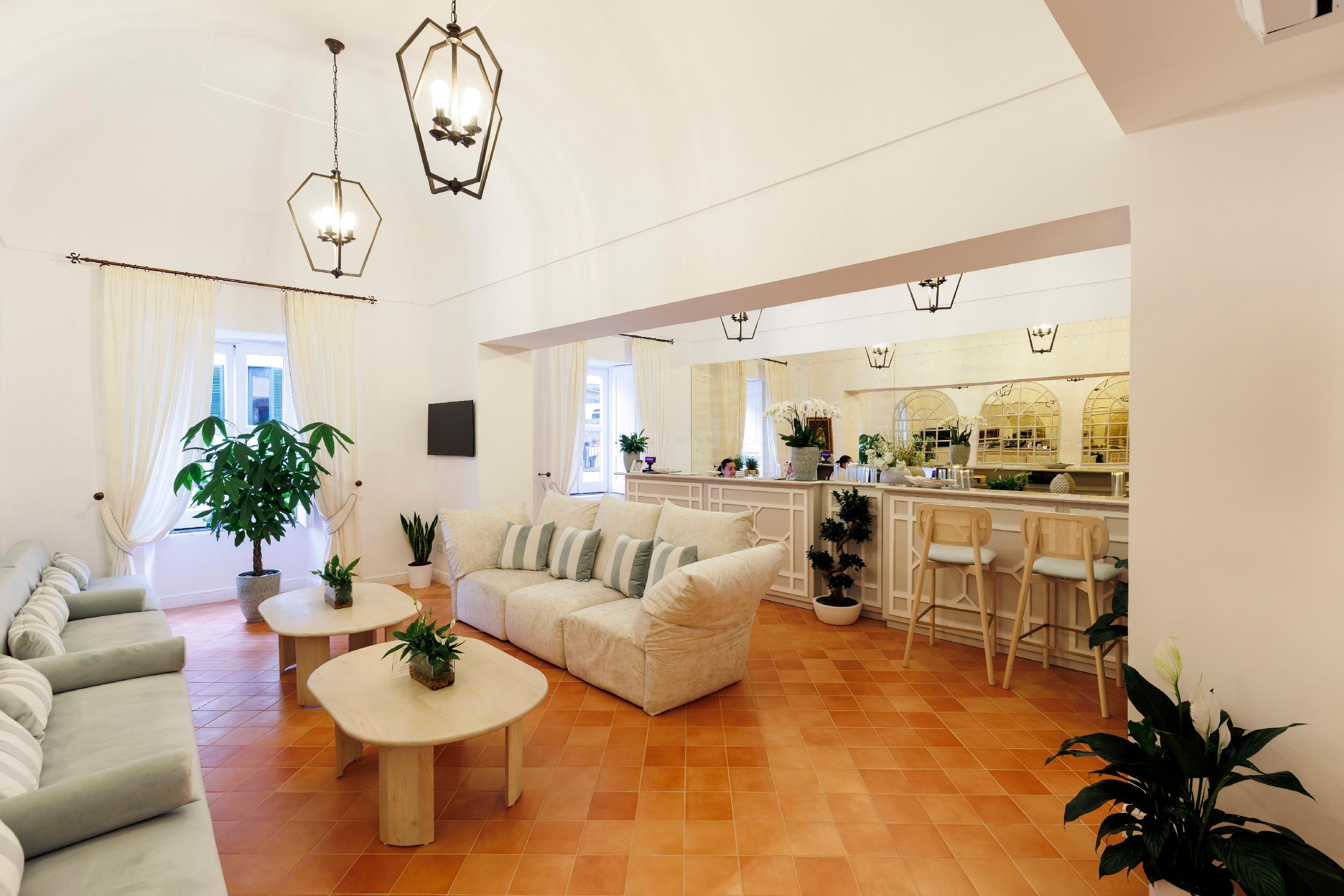 Vista Lobby D'Amalfi Hospitality Sacrum Seminarium Domus Mariae - Casa di Ospitalità